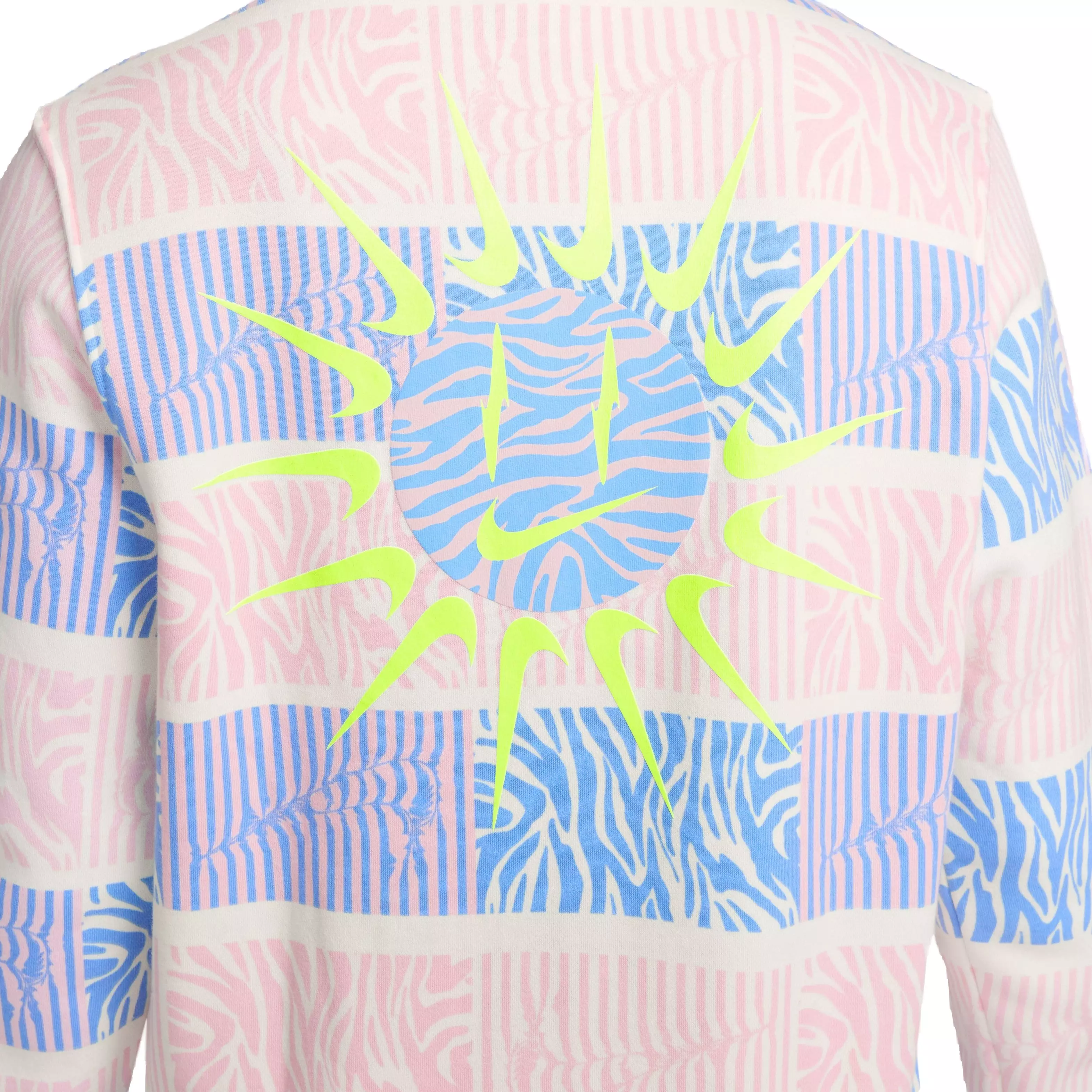 Nike Men's Sportswear Club Fleece Trippy Safari Crew Sweatshirt - MULTI-COLOR