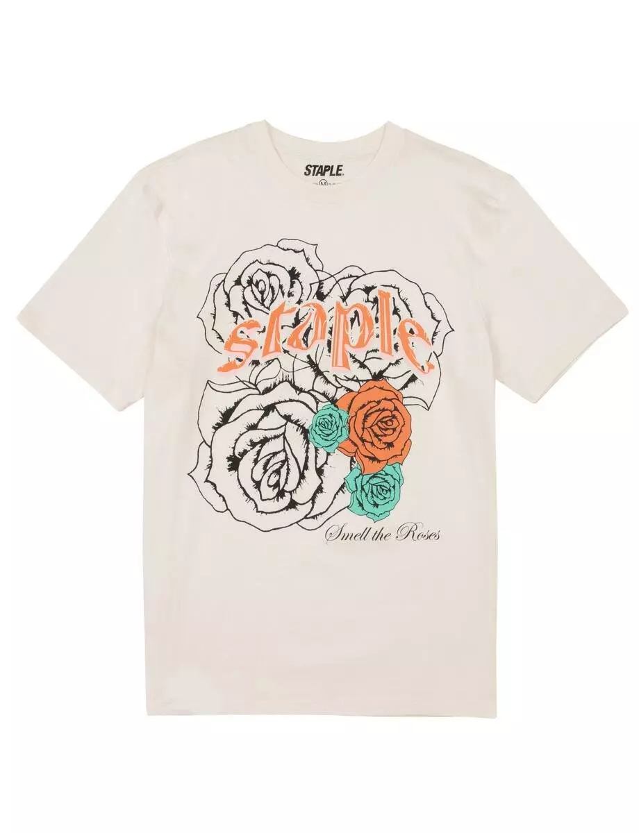 Staple Men's Rose Graphic Tee - CREAM