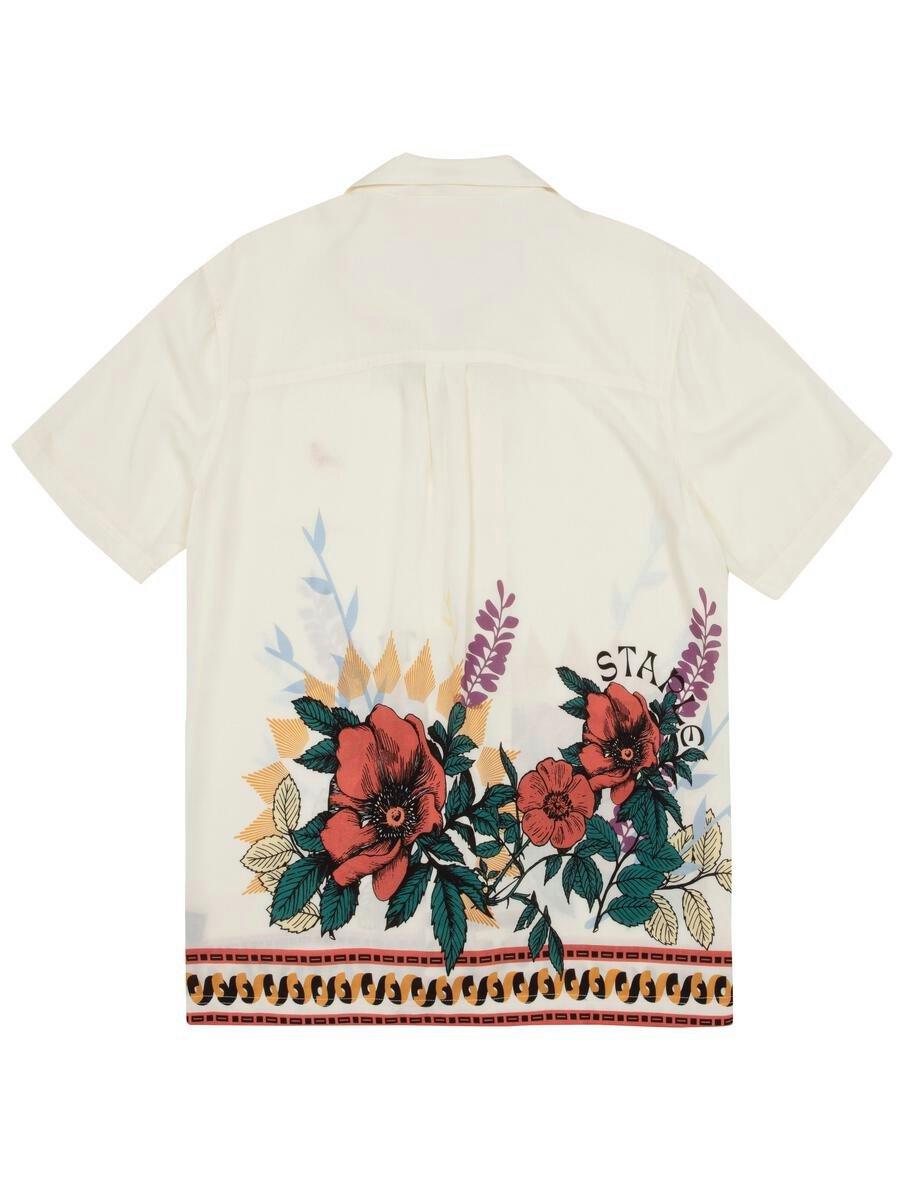 Staple Men's Montclair Camp Shirt - CREAM Thumbnail View 2