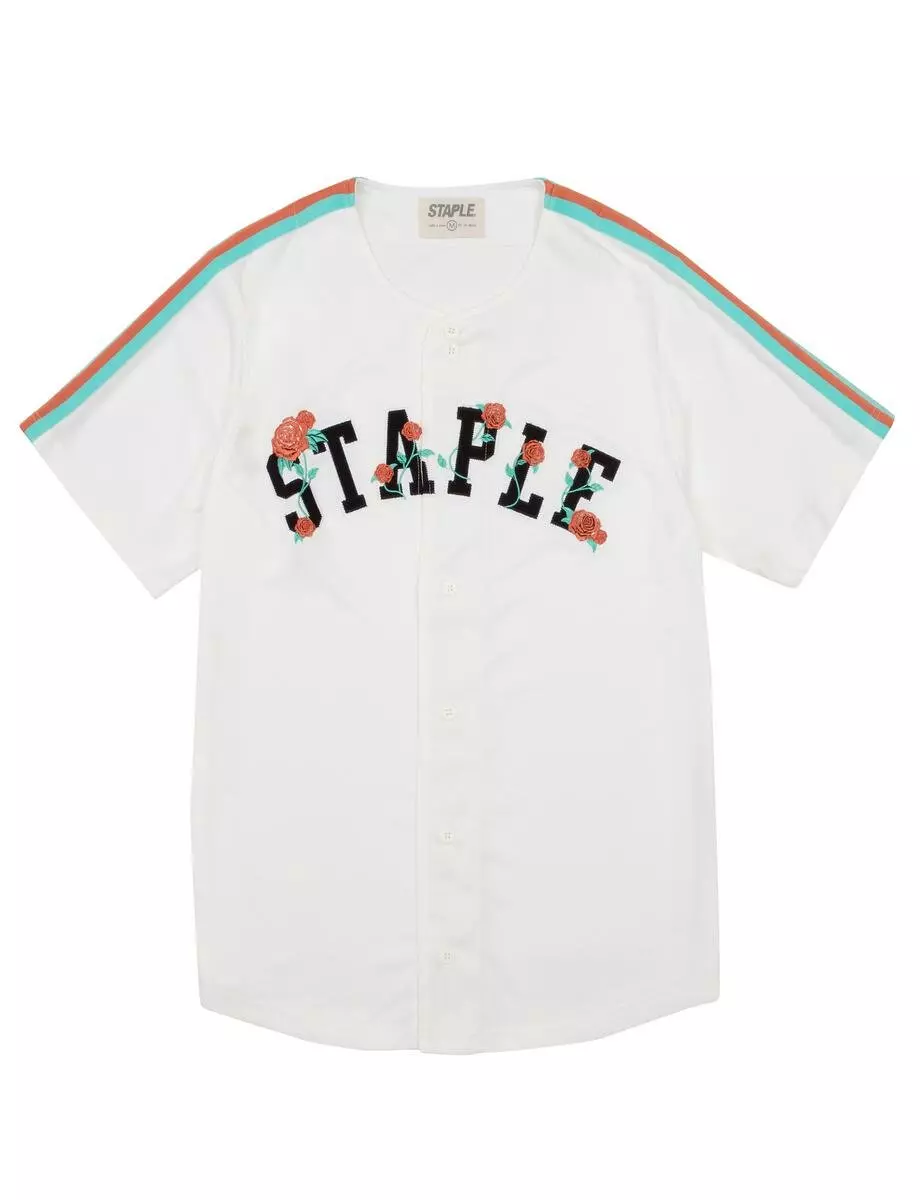 Staple Men's Rose Baseball Jersey - CREAM