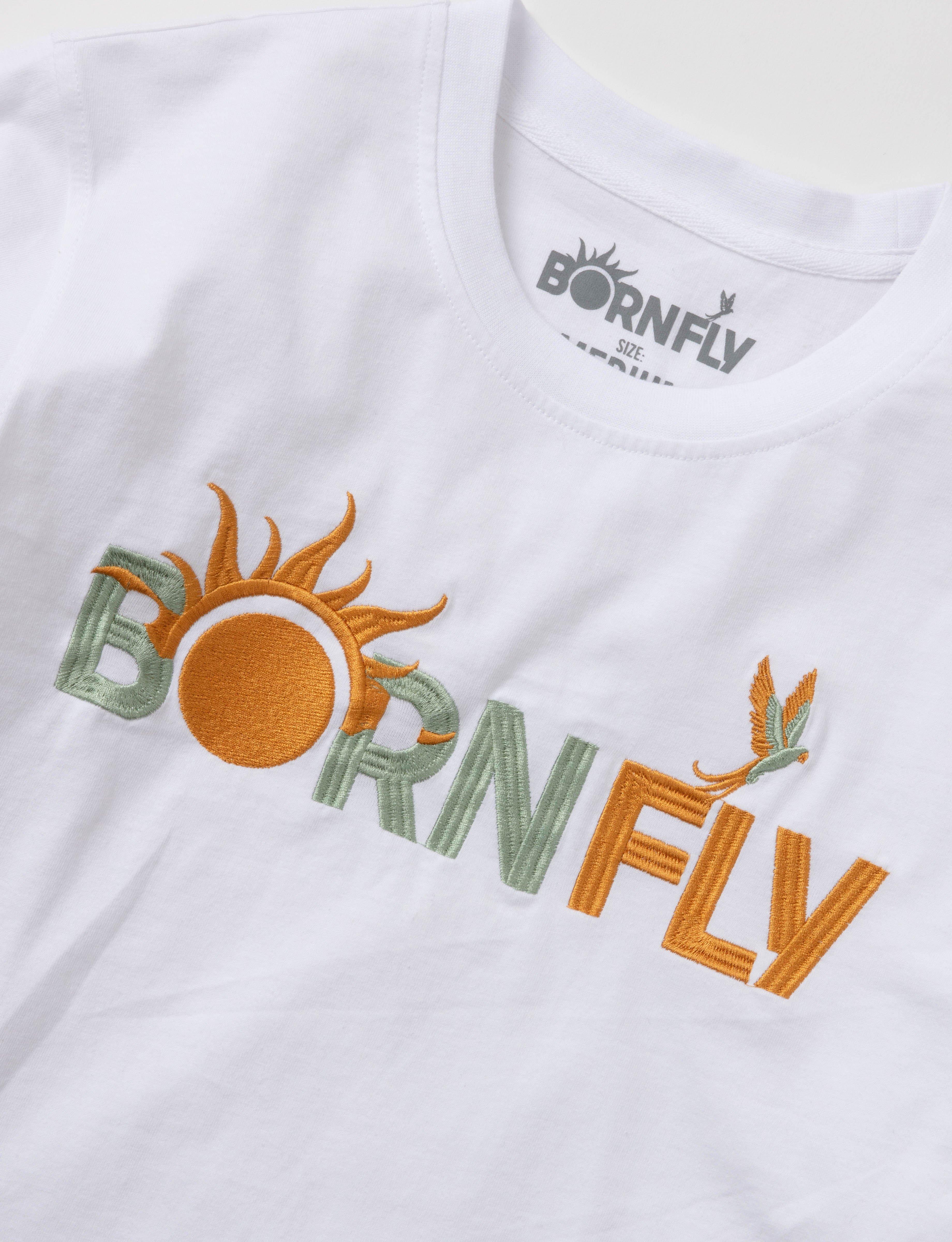 Born Fly Men's Dragonfly Tee - WHITE Thumbnail View 3