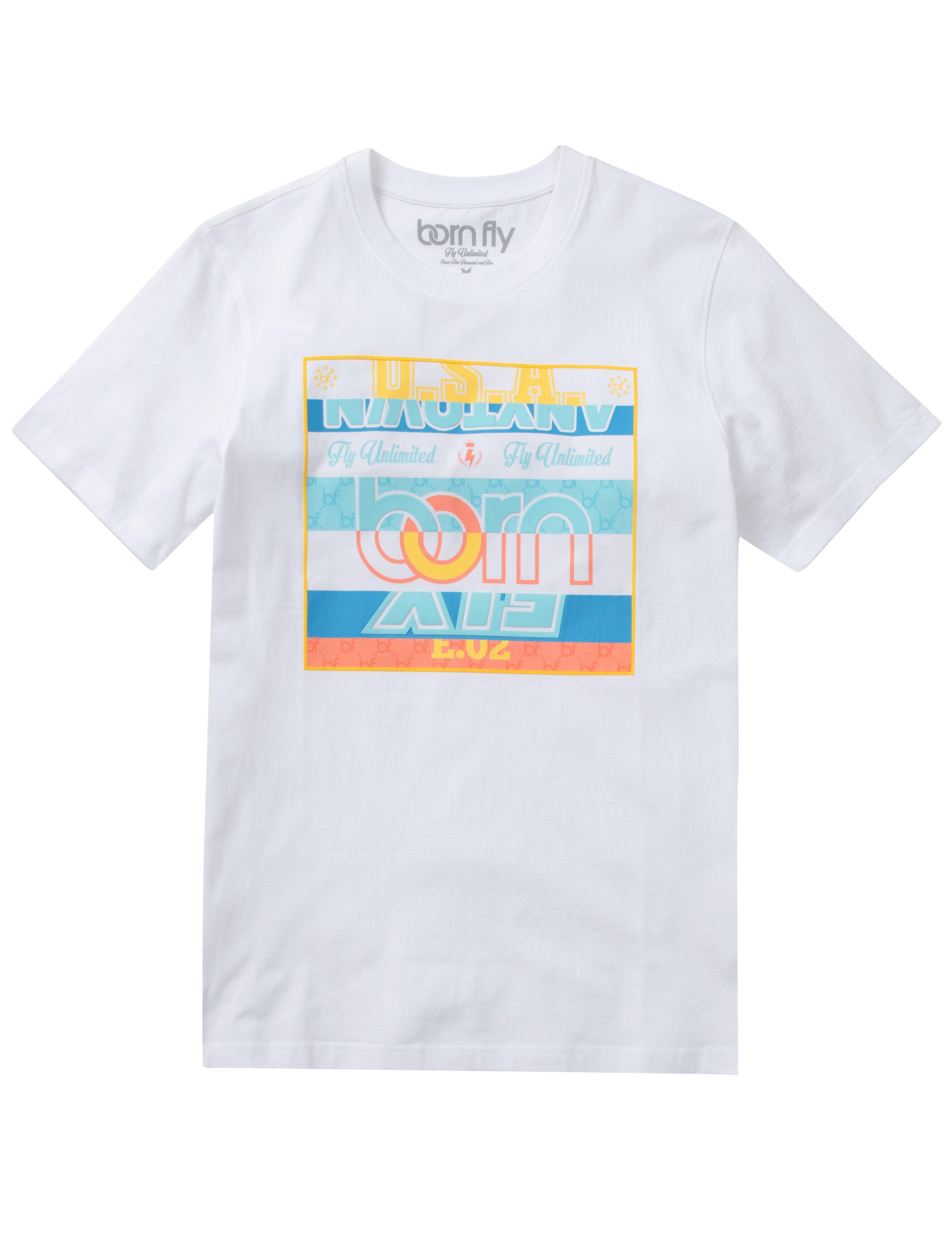 Born Fly Men's Fly Unlimited Tee - WHITE Thumbnail View 1