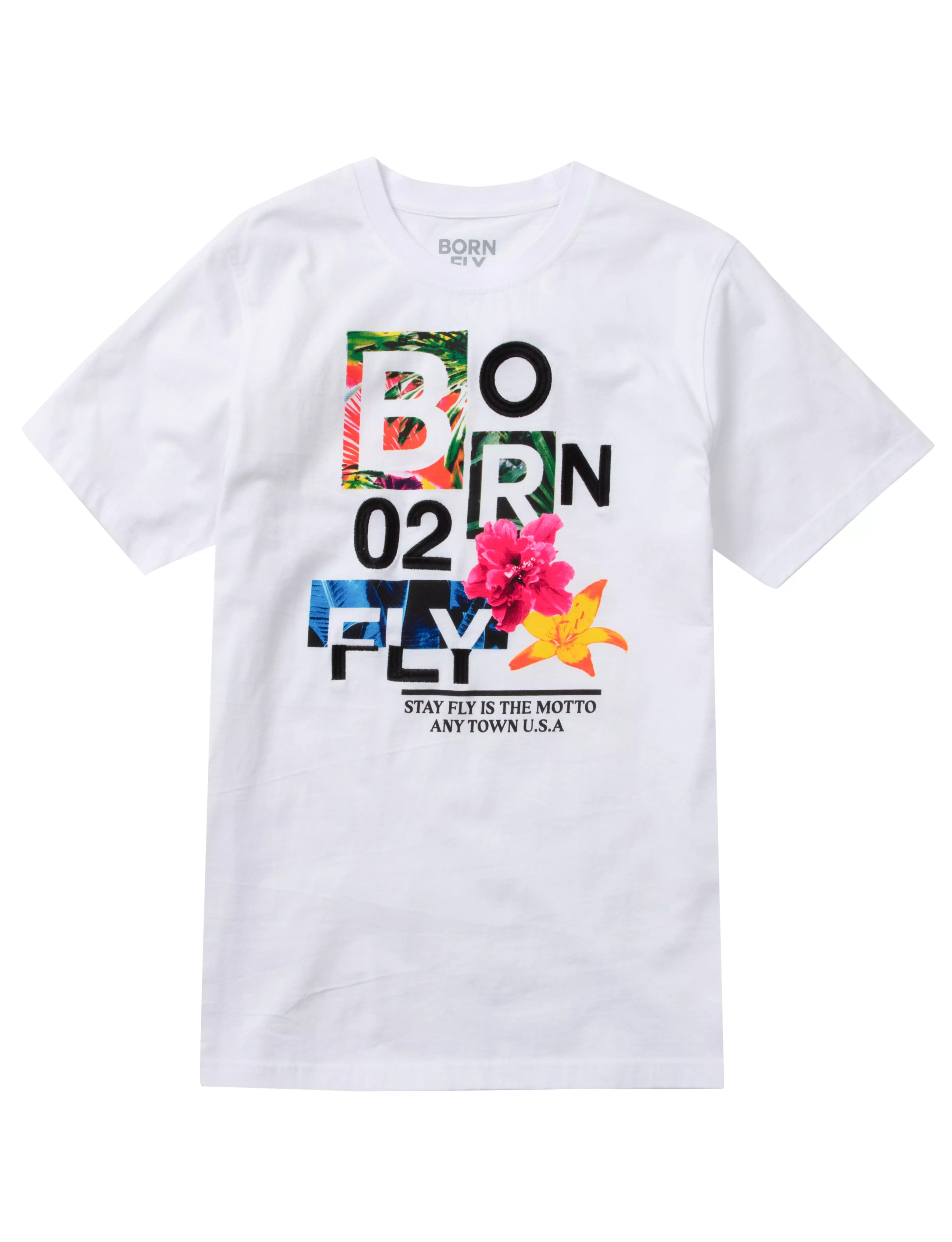 Born Fly Men's Born 2 Fly Tee - WHITE