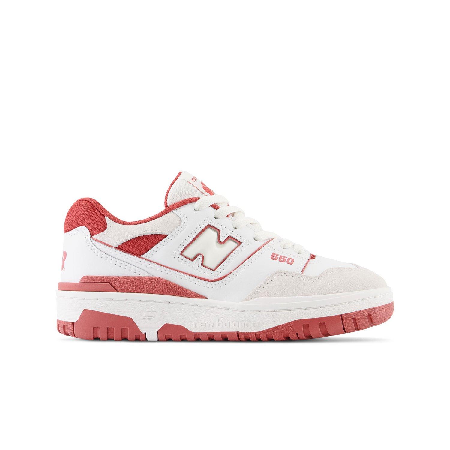 New Balance 550 "White/Red" Grade School Boys' Shoe - WHITE/RED