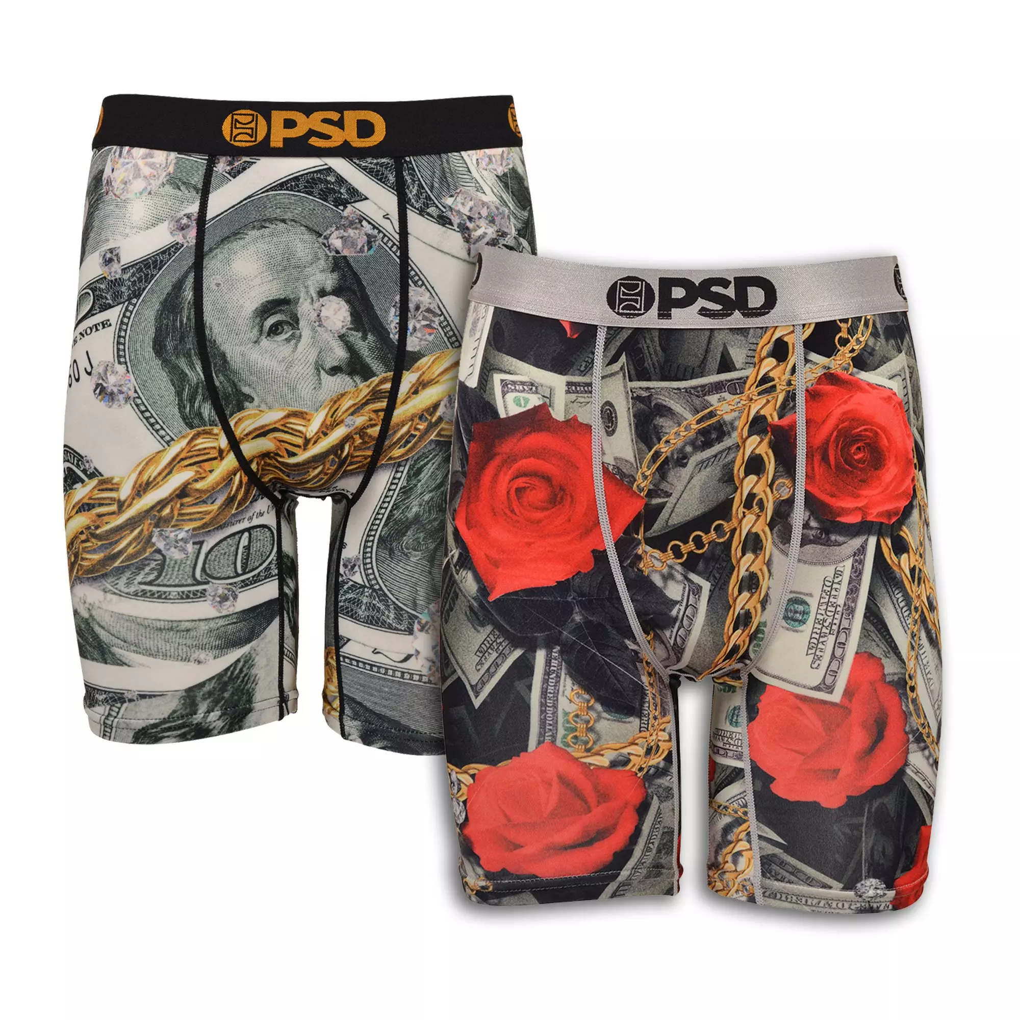 PSD Big Boys' Rich Roses Underwear-2PK - Hibbett