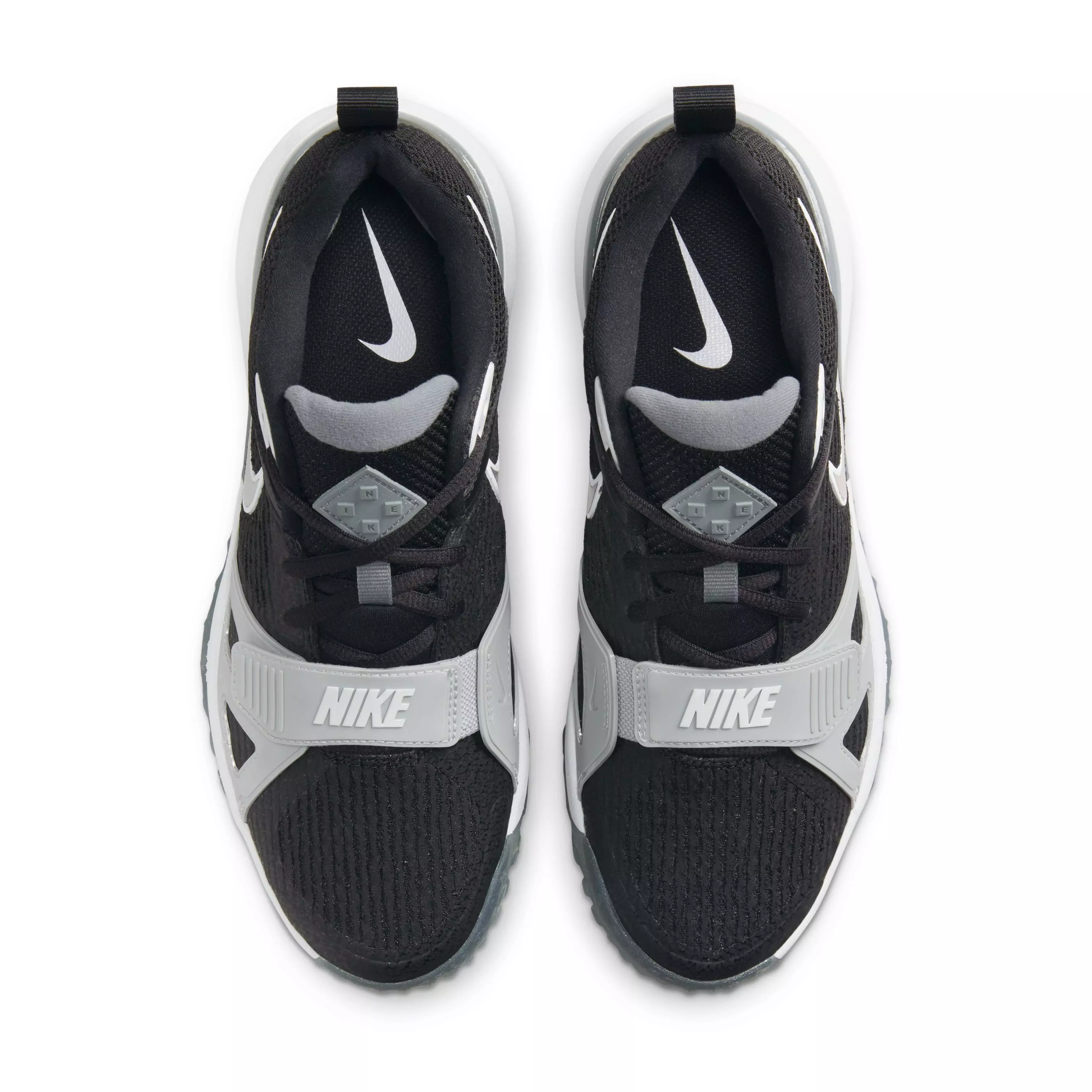 Nike Air Zoom Diamond Elite Turf "Black/White/Wolf Grey/Cool Grey" Men's Baseball Shoe - BLACK/WHITE/GREY