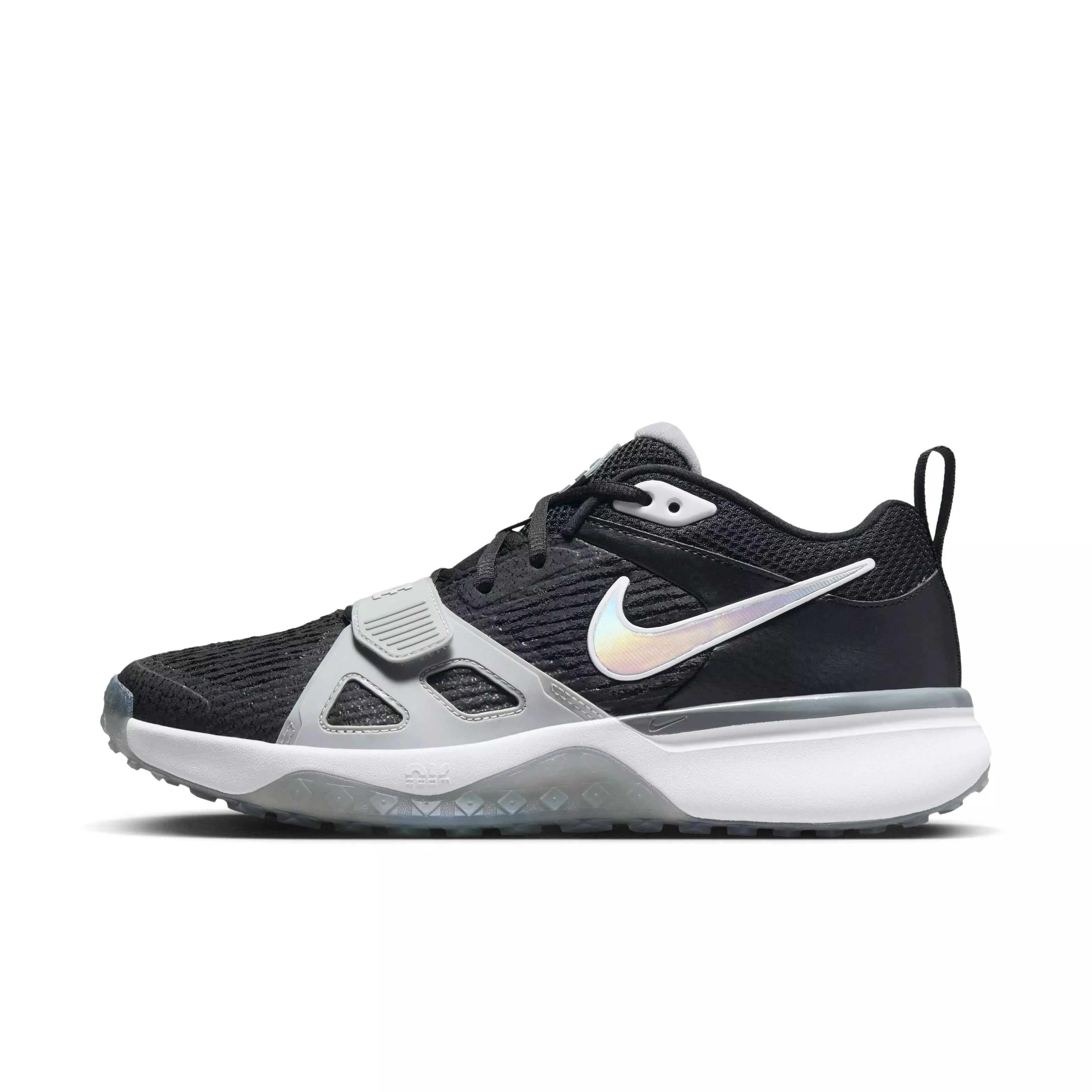 Nike Air Zoom Diamond Elite Turf "Black/White/Wolf Grey/Cool Grey" Men's Baseball Shoe - BLACK/WHITE/GREY