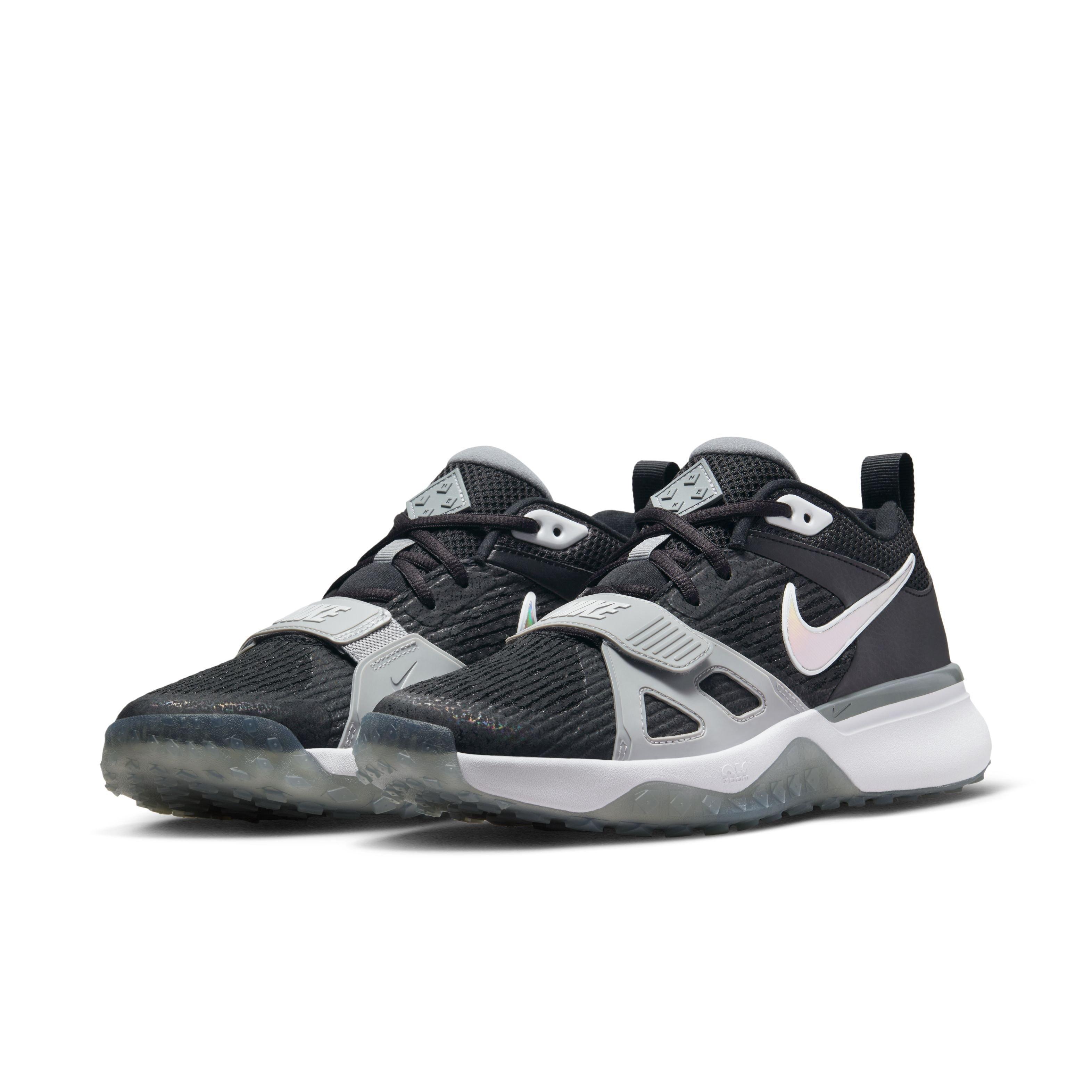 Nike Air Zoom Diamond Elite Turf "Black/White/Wolf Grey/Cool Grey" Men's Baseball Shoe - BLACK/WHITE/GREY Thumbnail View 5