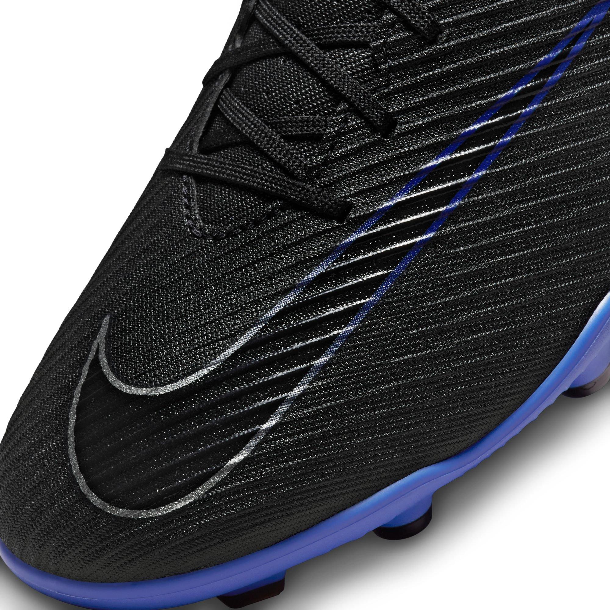 Nike Mercurial Vapor 15 Club MG "Black/Chrome/Hyper Royal" Men's Soccer Cleat - BLACK/BLUE Thumbnail View 12