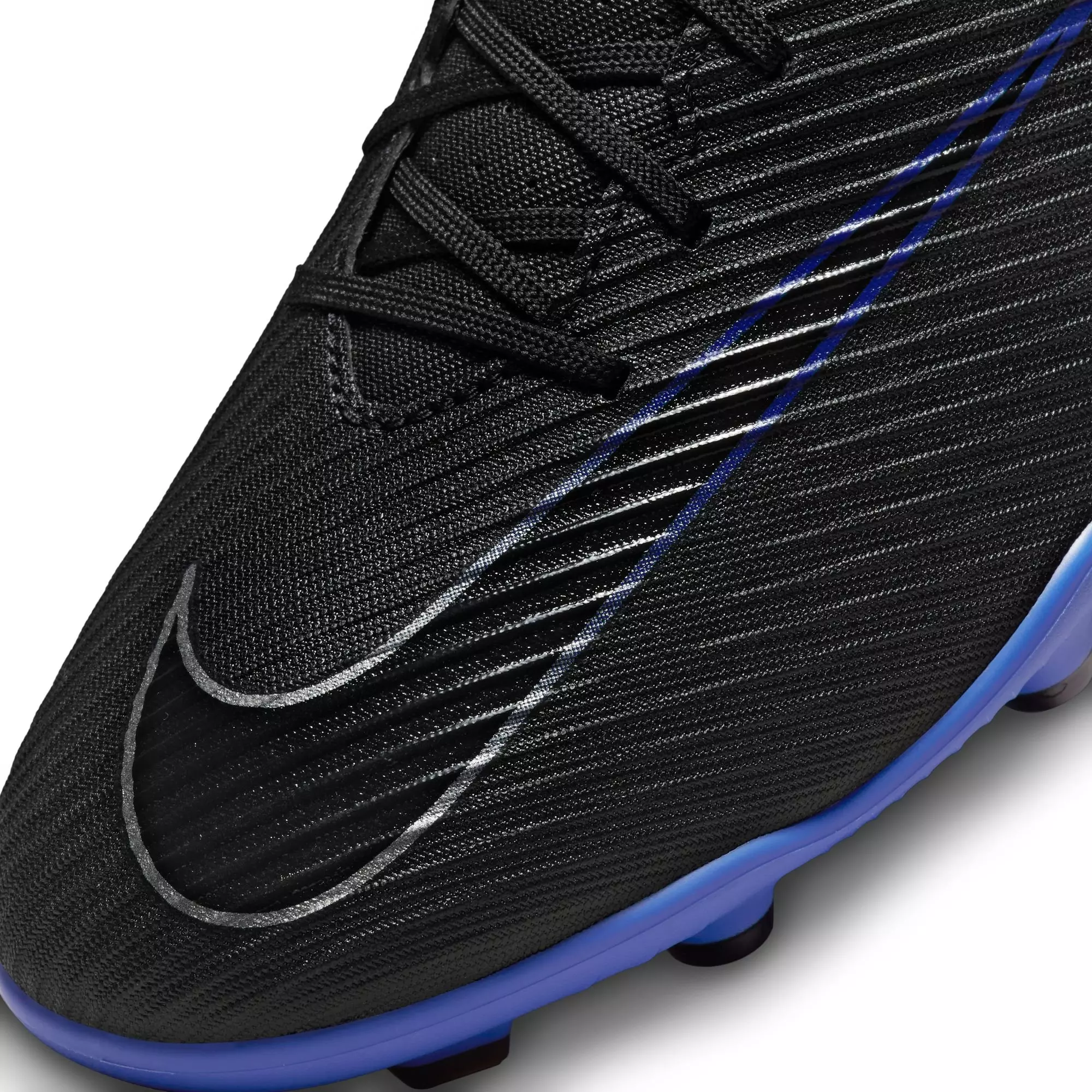 Nike Mercurial Vapor 15 Club MG "Black/Chrome/Hyper Royal" Men's Soccer Cleat - BLACK/BLUE