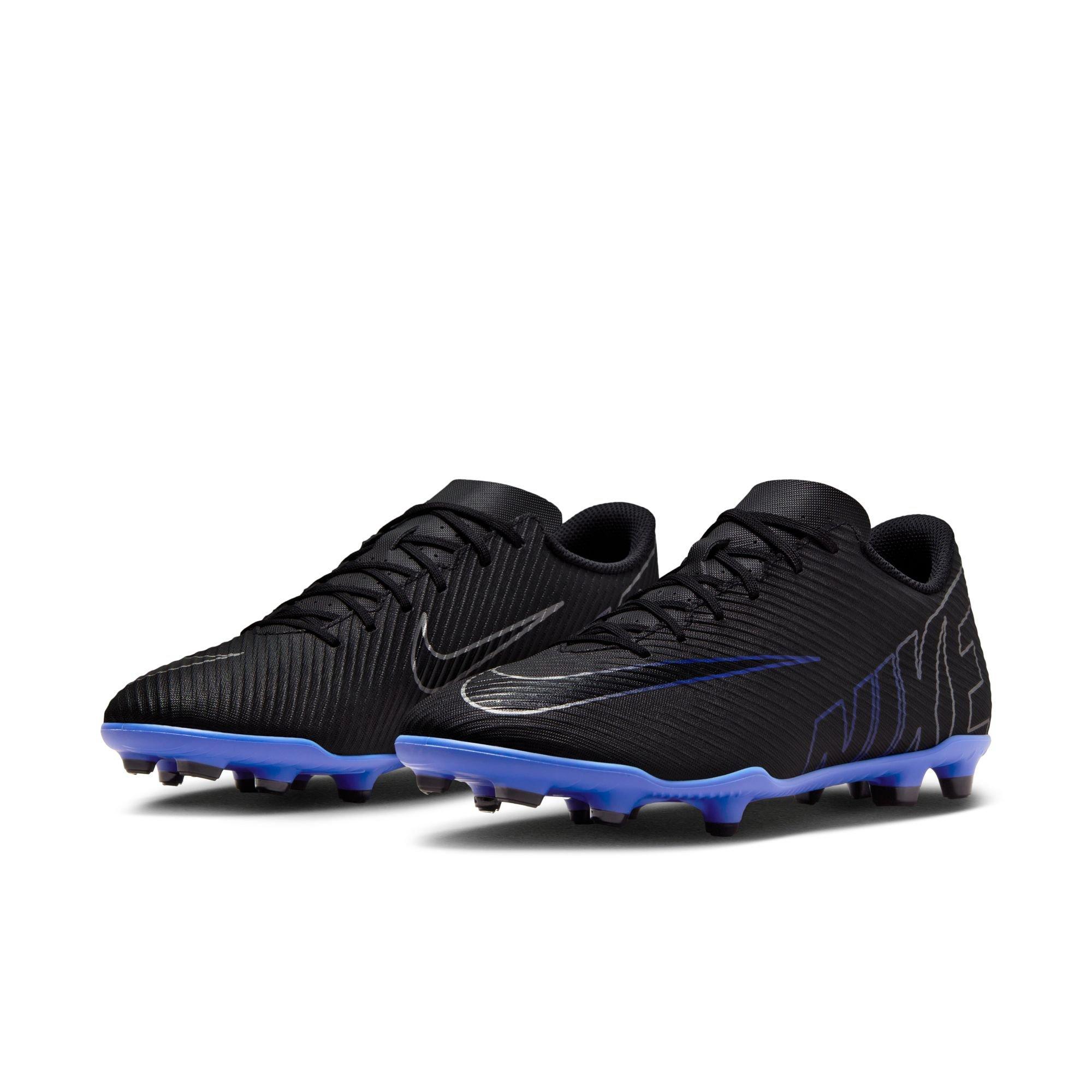 Nike Mercurial Vapor 15 Club MG "Black/Chrome/Hyper Royal" Men's Soccer Cleat - BLACK/BLUE Thumbnail View 7