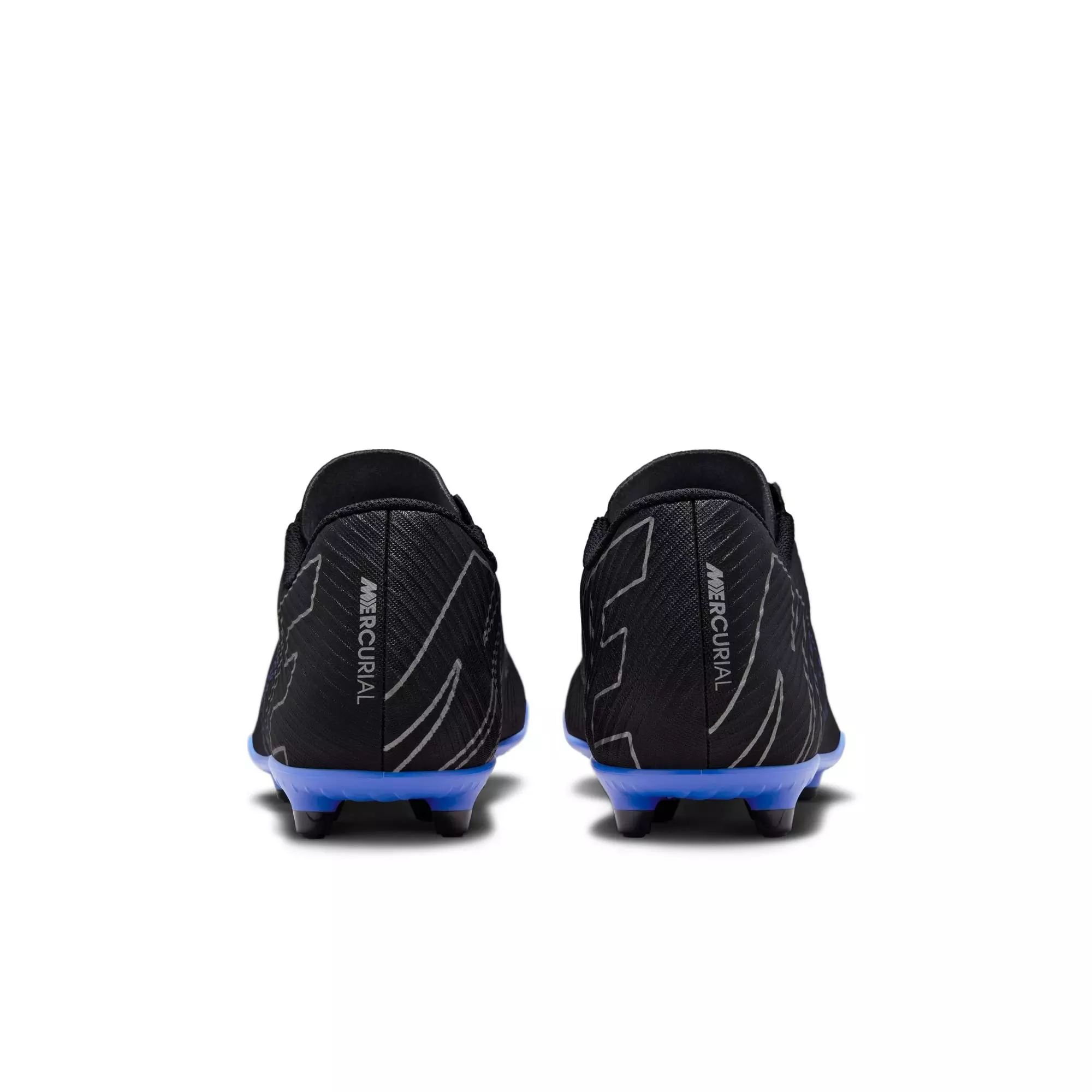 Nike Mercurial Vapor 15 Club MG "Black/Chrome/Hyper Royal" Men's Soccer Cleat - BLACK/BLUE