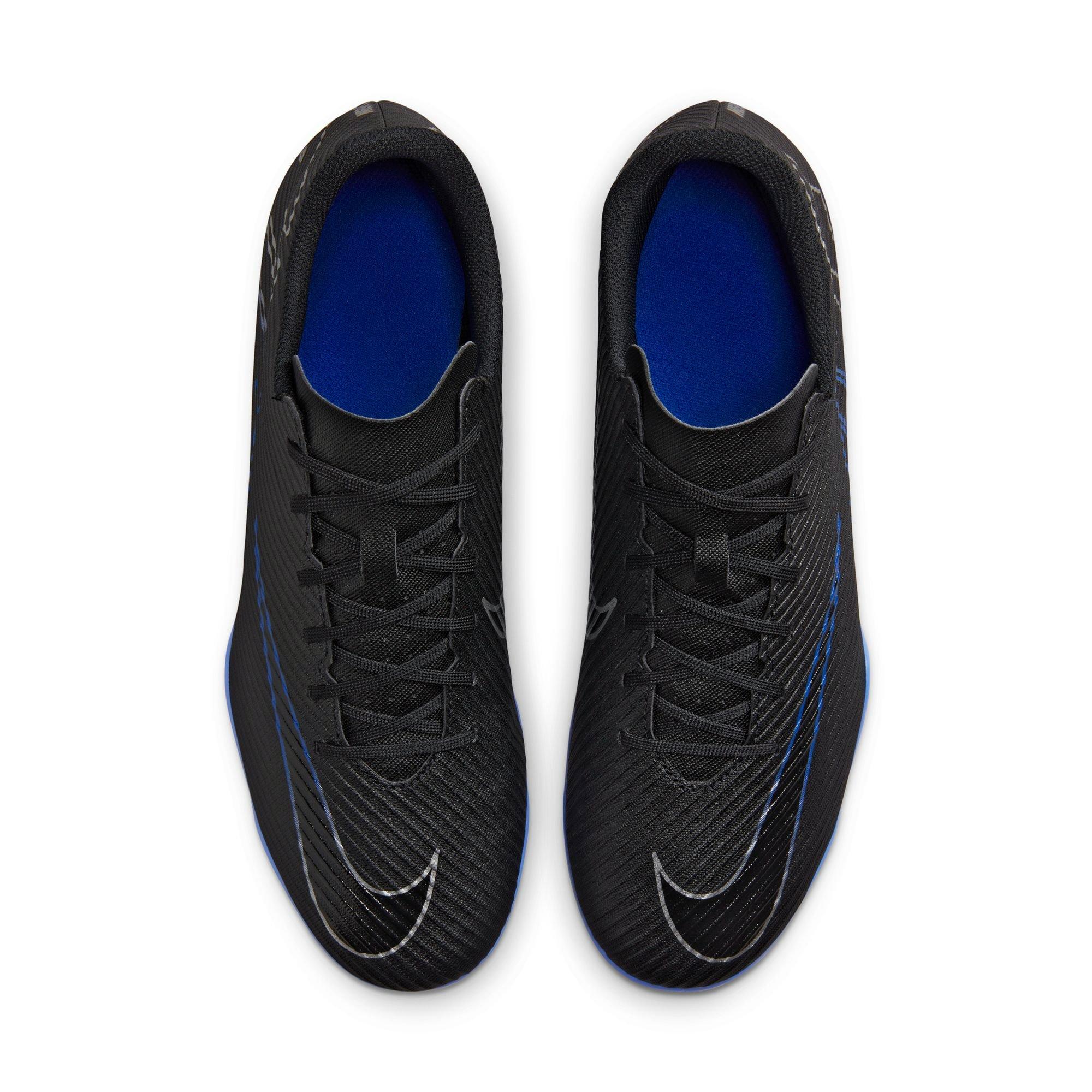 Nike Mercurial Vapor 15 Club MG "Black/Chrome/Hyper Royal" Men's Soccer Cleat - BLACK/BLUE Thumbnail View 9