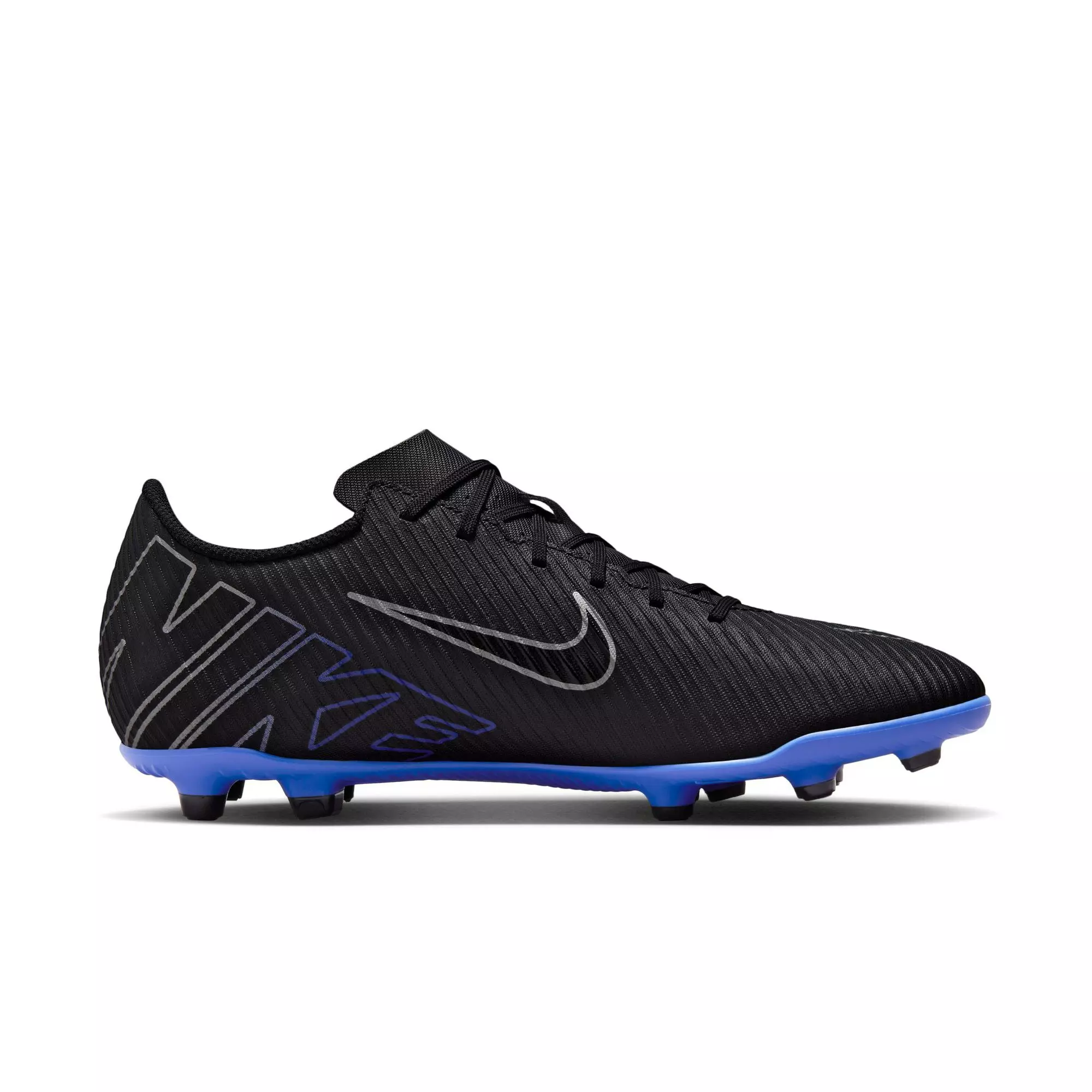 Nike Mercurial Vapor 15 Club MG "Black/Chrome/Hyper Royal" Men's Soccer Cleat - BLACK/BLUE