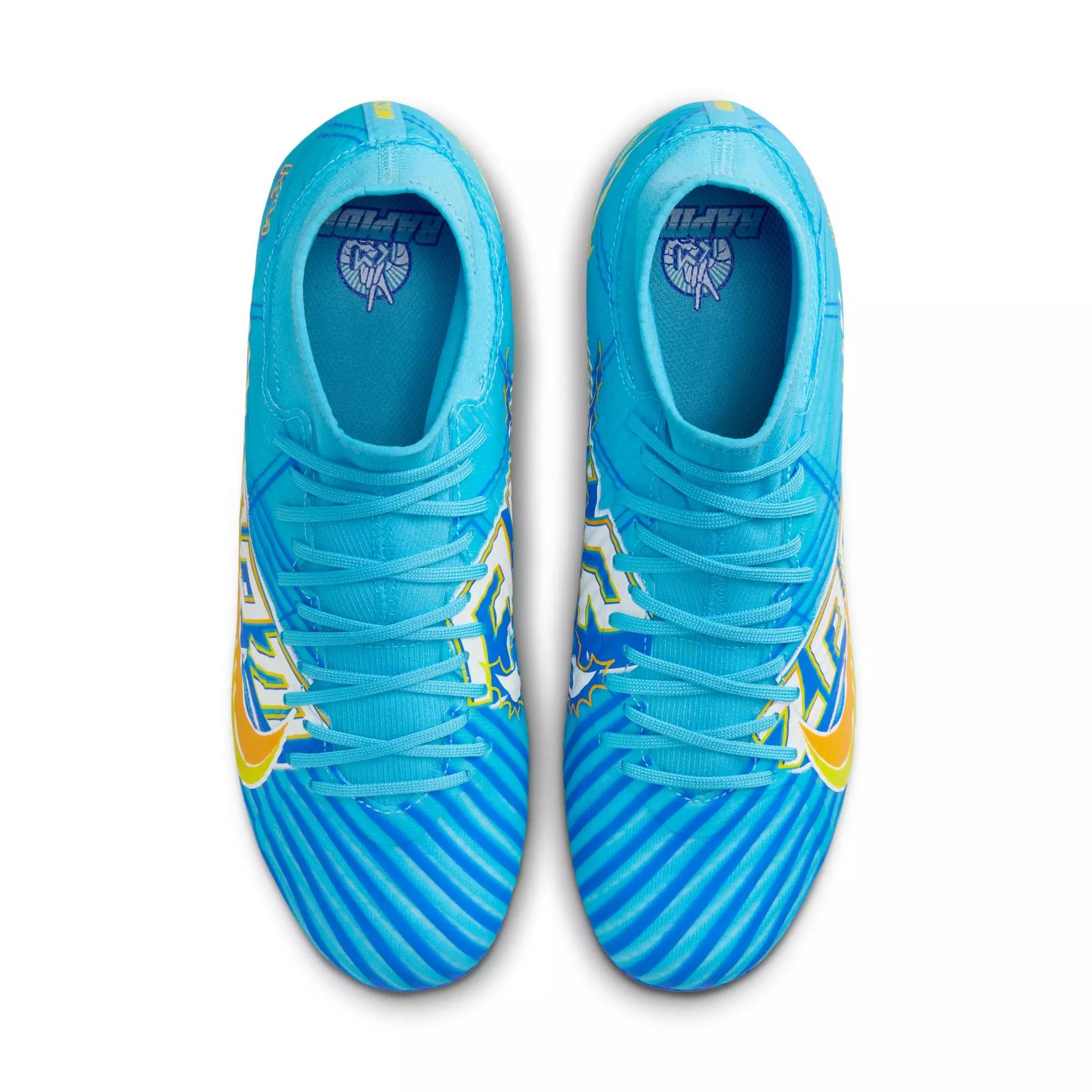 Nike Zoom Mercurial Superfly 9 Academy "Kylian Mbappe" Men's Multi-Ground Soccer Cleat - BALTIC BLUE/WHITE