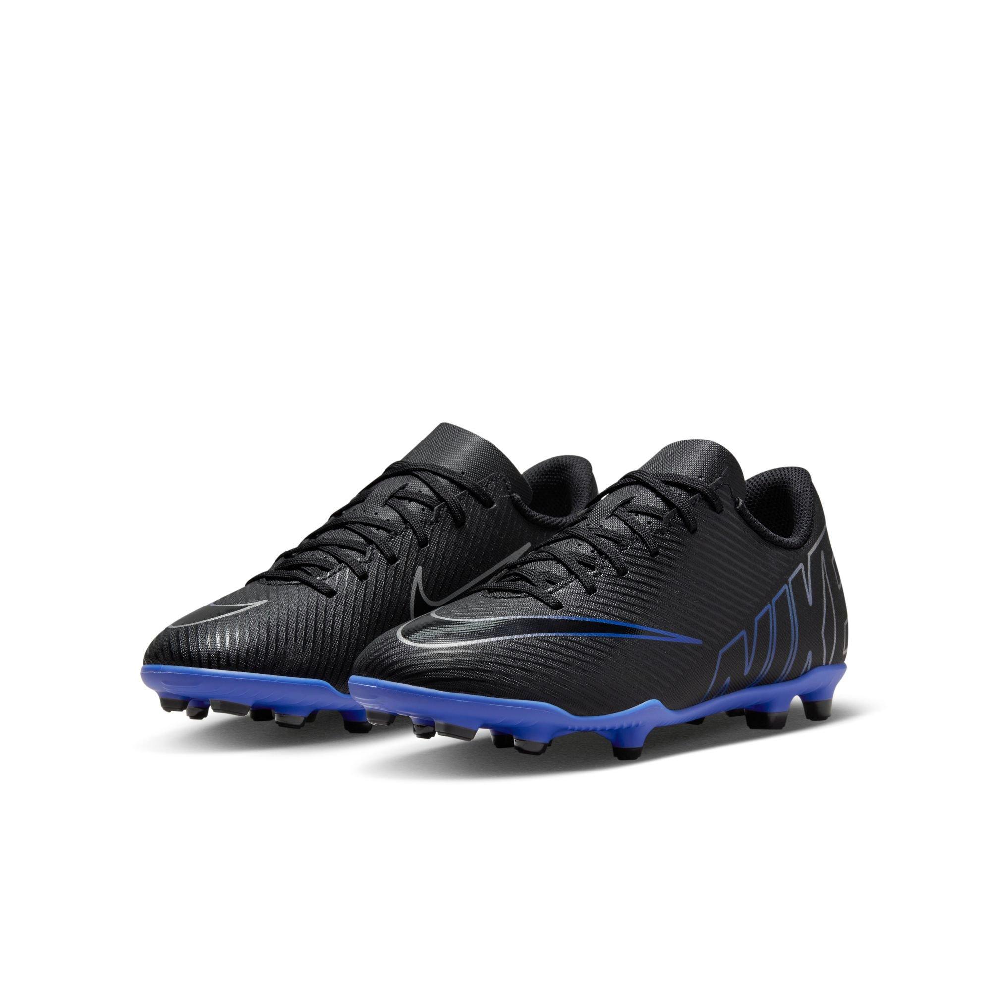 Nike Jr. Mercurial Vapor 15 Club MG Grade School Boys' "Black/Chrome/Hyper Royal" Soccer Cleat