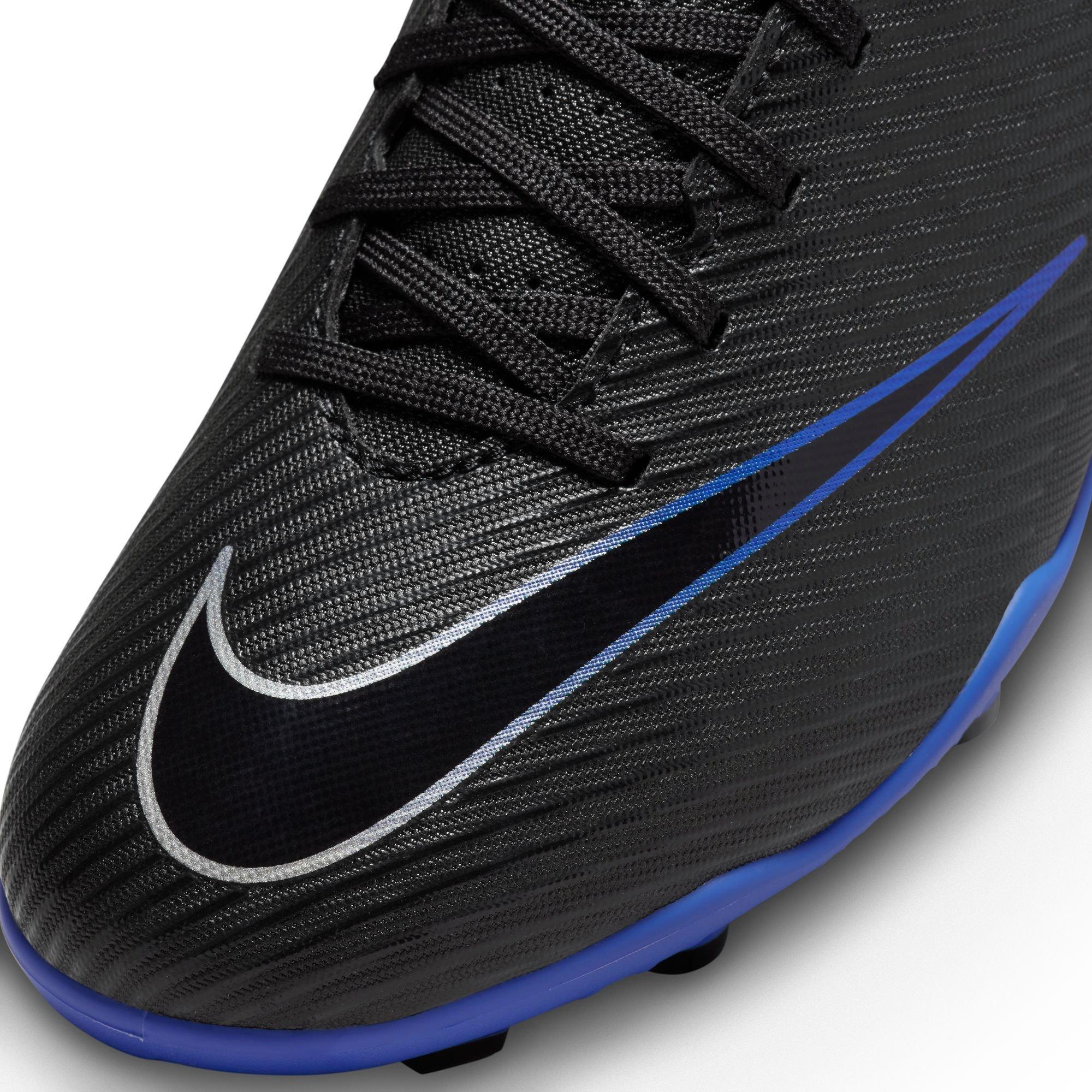 Nike Jr. Mercurial Vapor 15 Club MG Grade School Boys' "Black/Chrome/Hyper Royal" Soccer Cleat