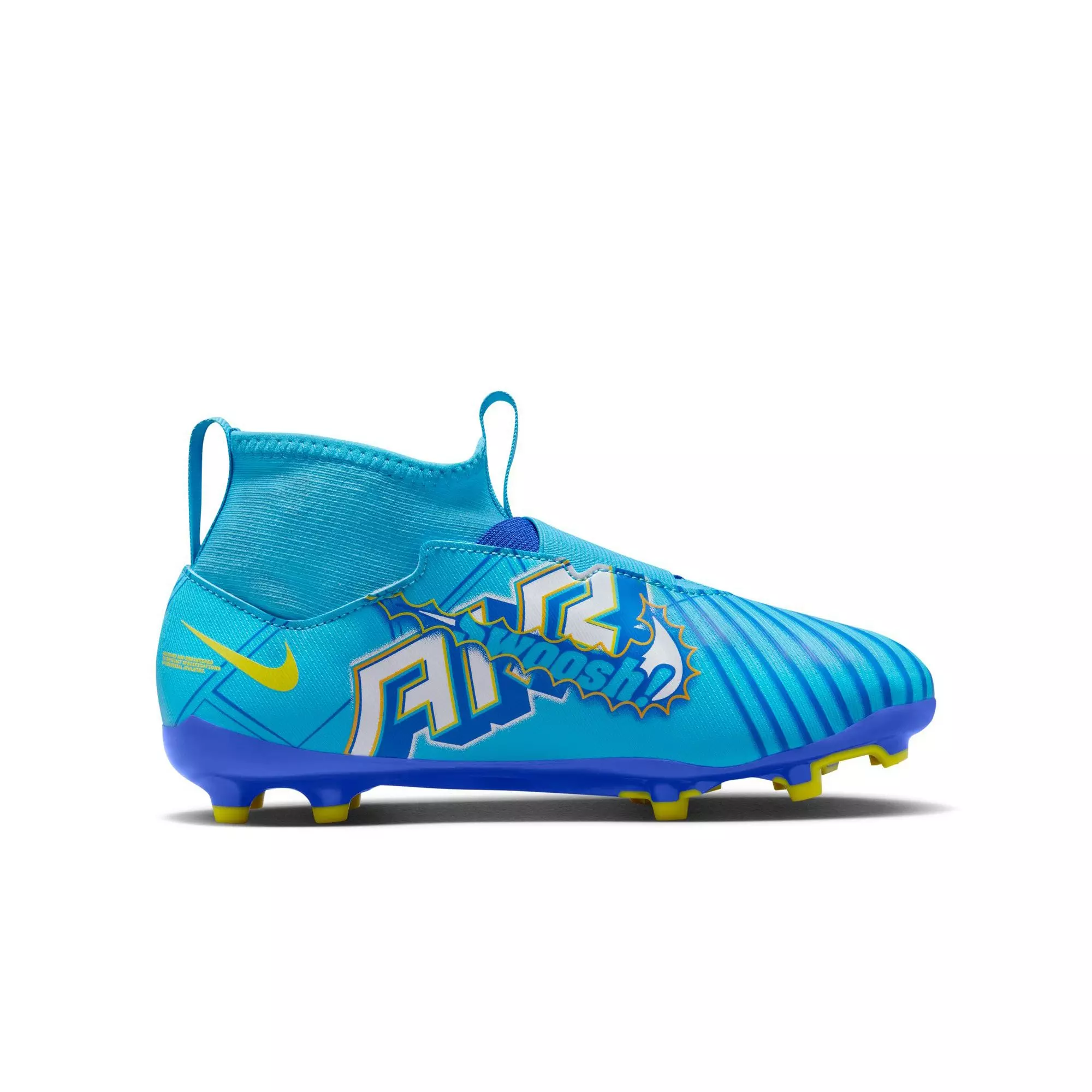 Nike Jr. Kylian Mbappe Mercurial Zoom Superfly 9 Academy FG/MG "Baltic Blue/White" Grade School Boys' Soccer Cleat - BLUE/WHITE