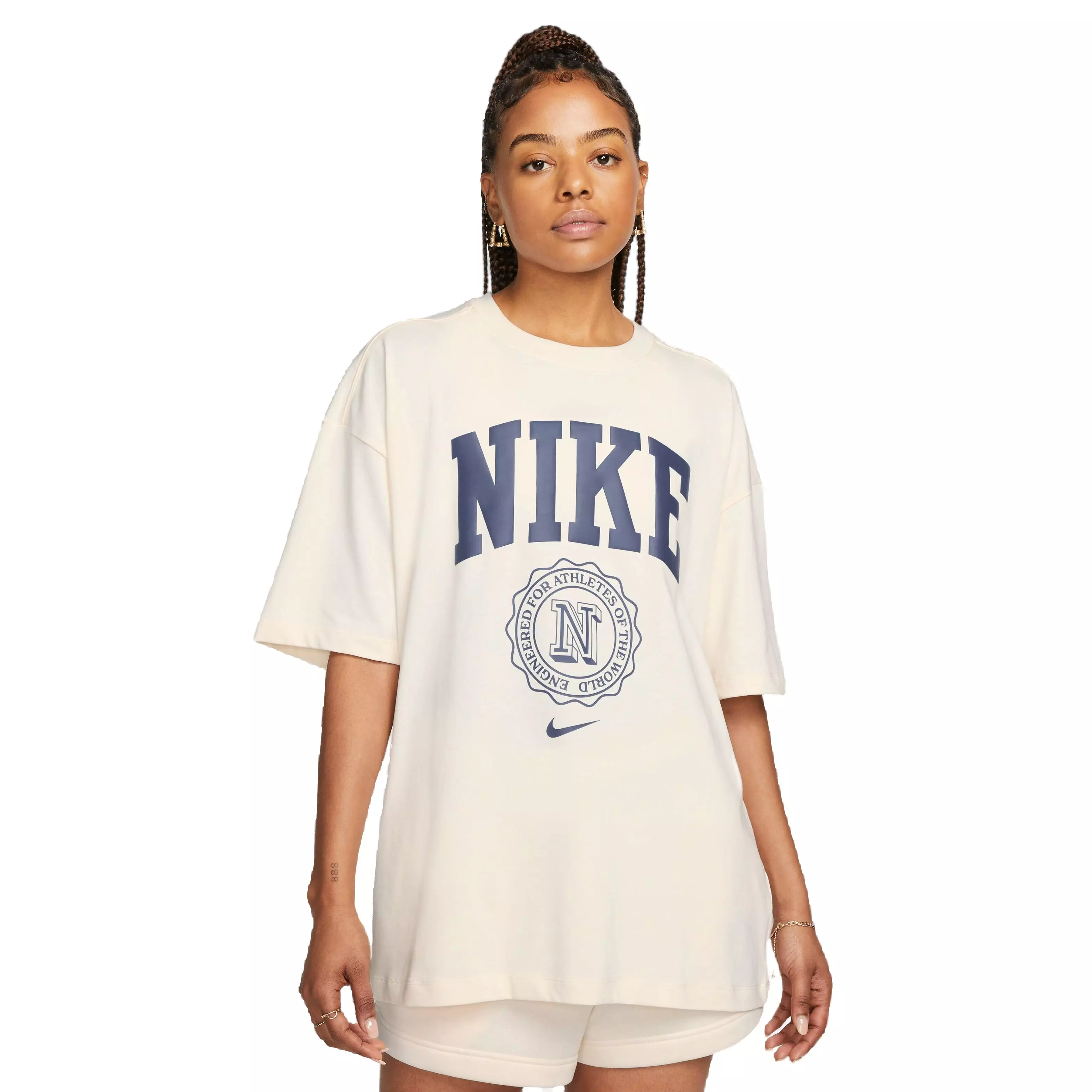 Nike Women's Sportswear Gel Essentials Campus Tee-Ivory - IVORY
