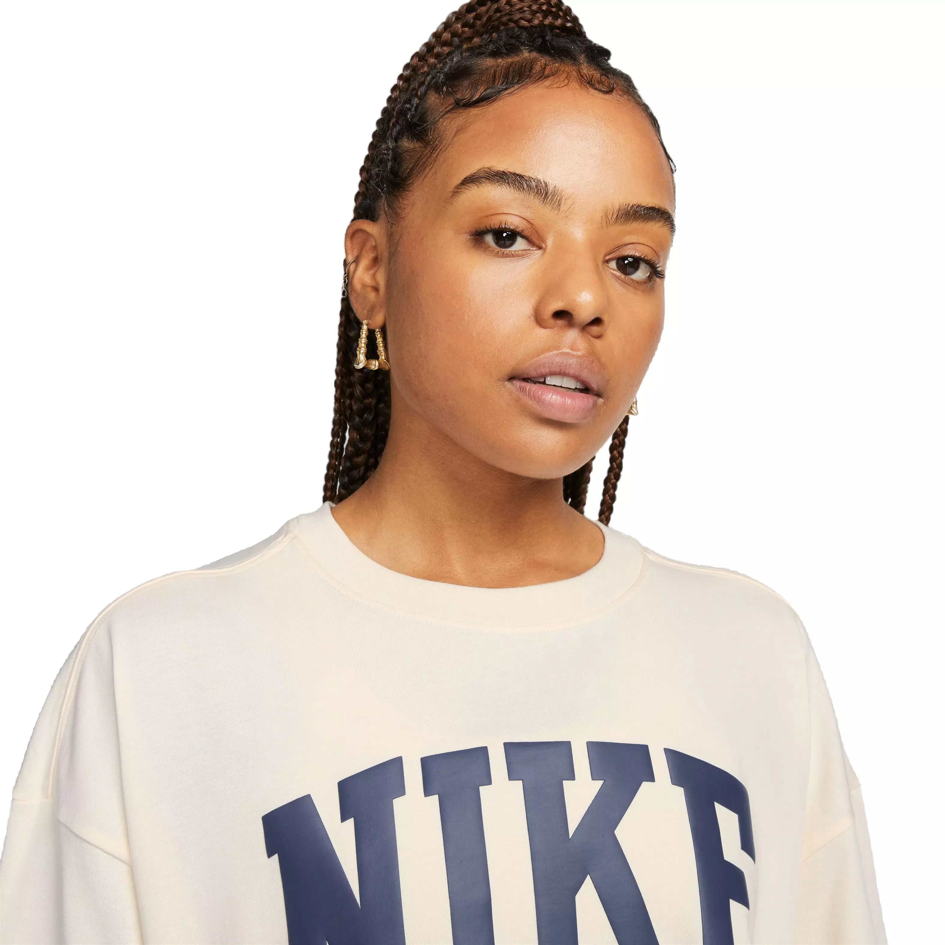 Nike Women's Sportswear Gel Essentials Campus Tee-Ivory - IVORY