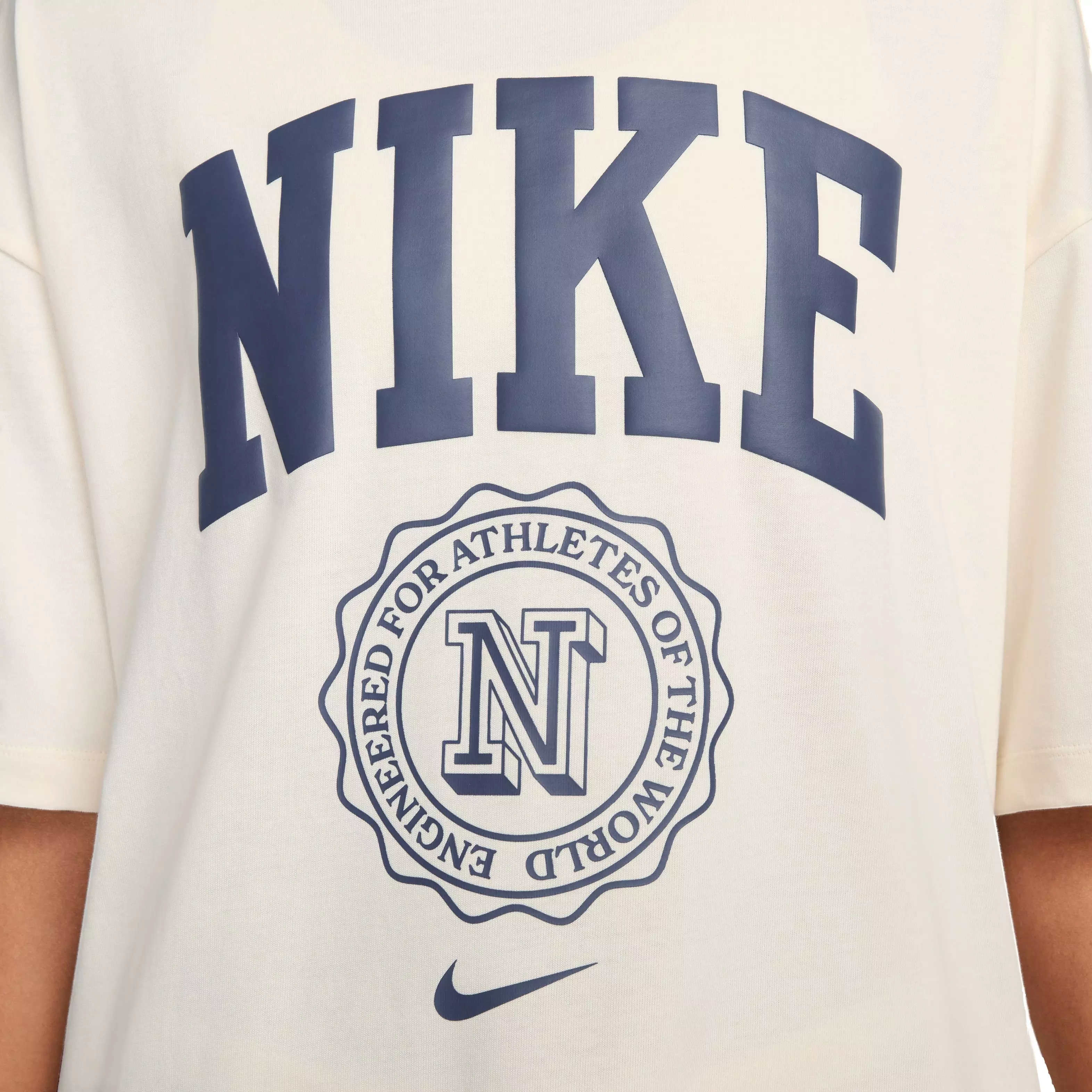 Nike Women's Sportswear Gel Essentials Campus Tee-Ivory - IVORY