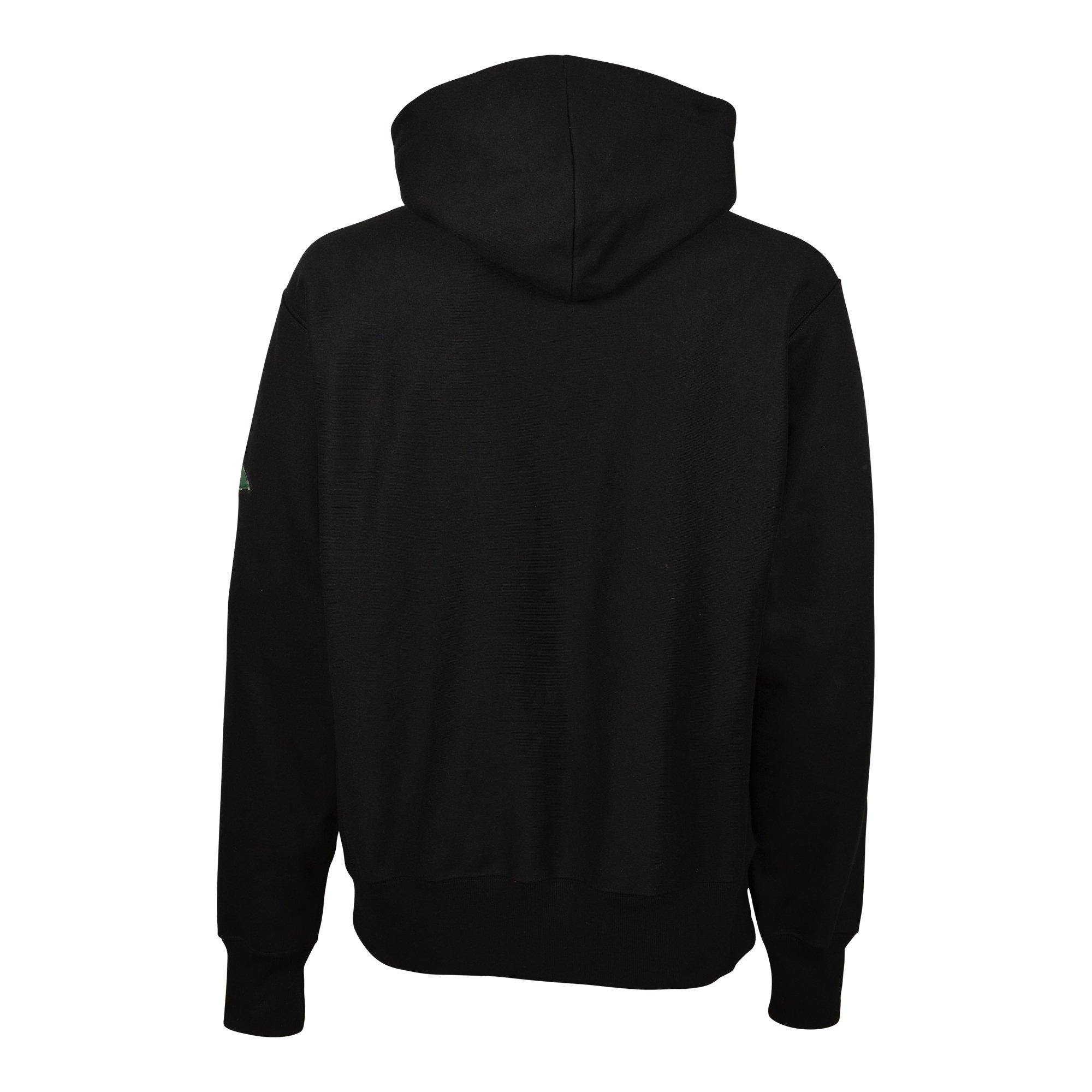 Champion Men's Vintage Collegiate Reverse Weave Hoodie - Black - BLACK Thumbnail View 2