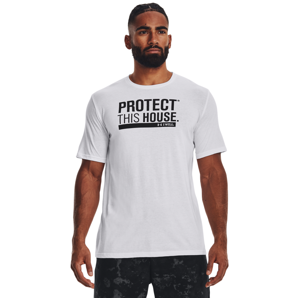 Under Armour Men's Protect This House Tee-White - WHITE Thumbnail View 1