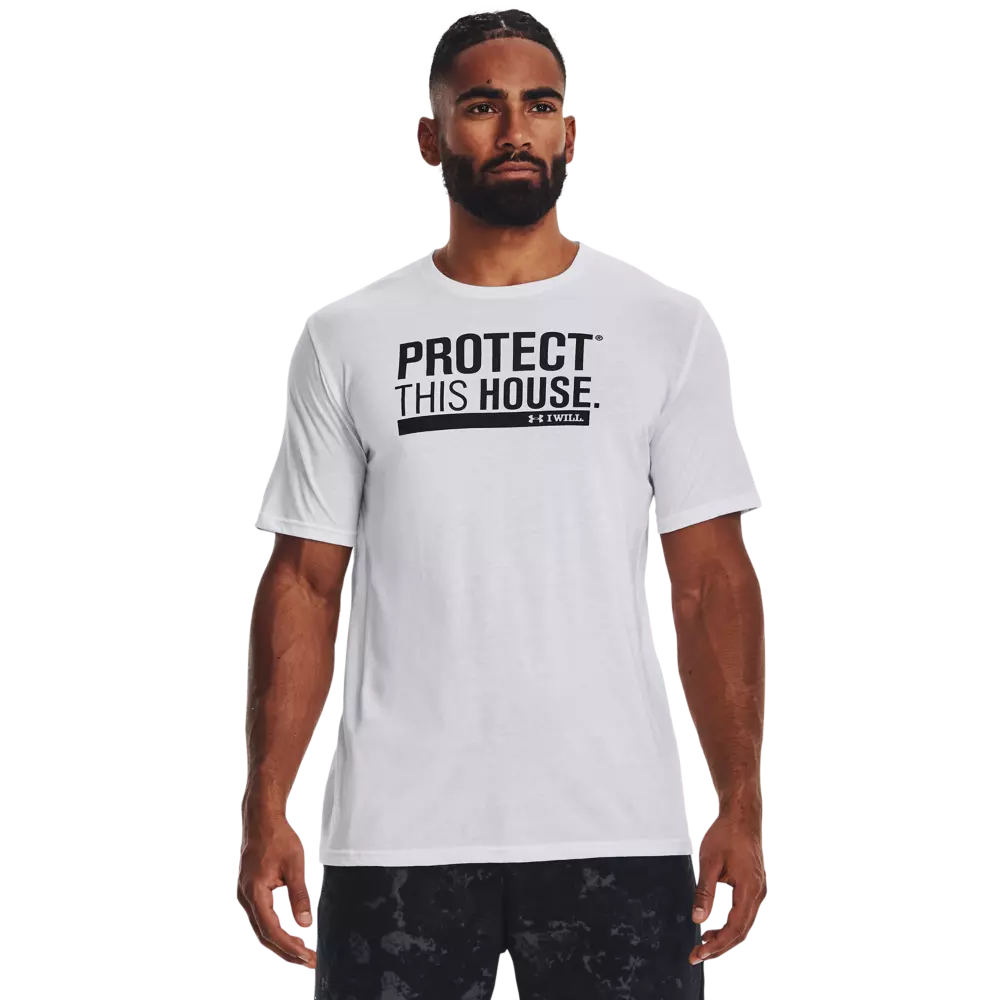 Under Armour Men's Protect This House Tee-White - WHITE