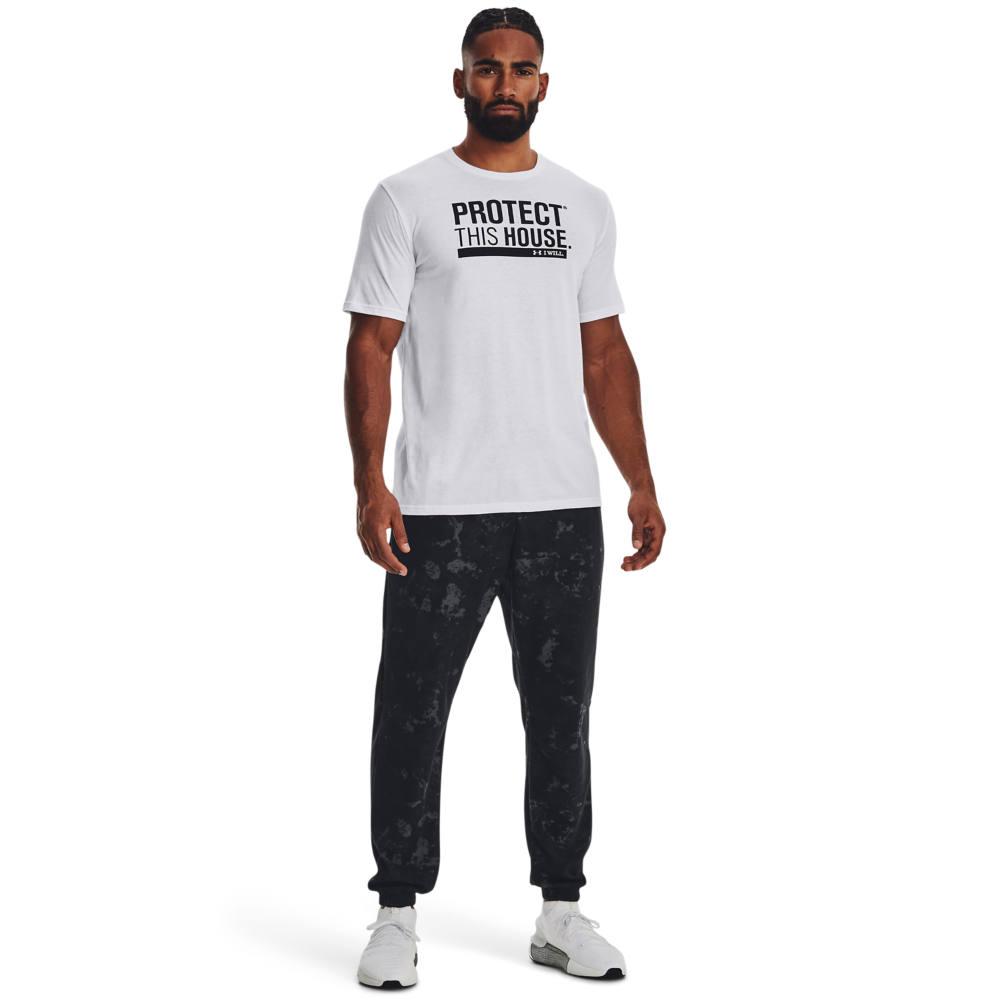 Under Armour Men's Protect This House Tee-White - WHITE Thumbnail View 4