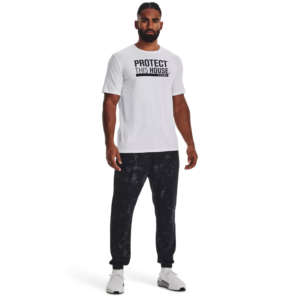 Under Armour Men's Protect This House Tee-White - WHITE