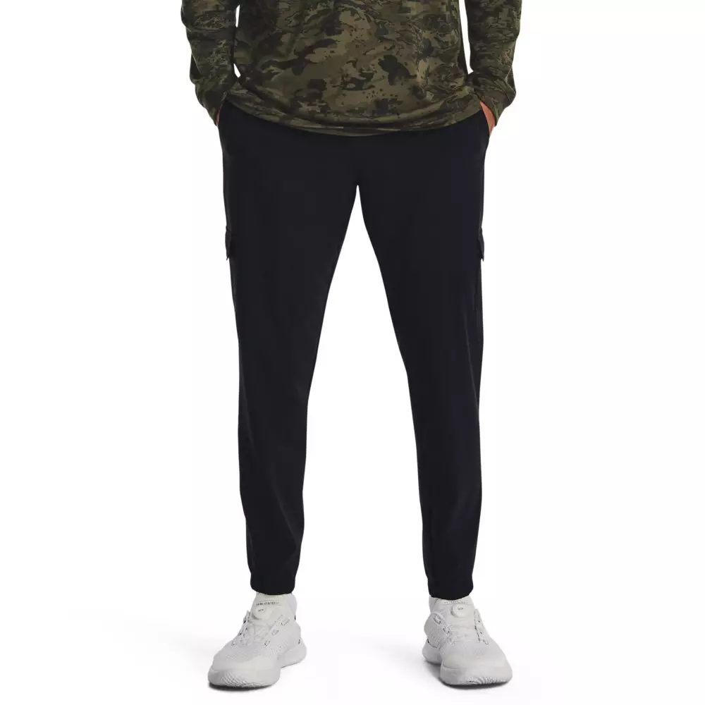Under Armour Men's Stretch Woven Cargo Pants-Black - BLACK