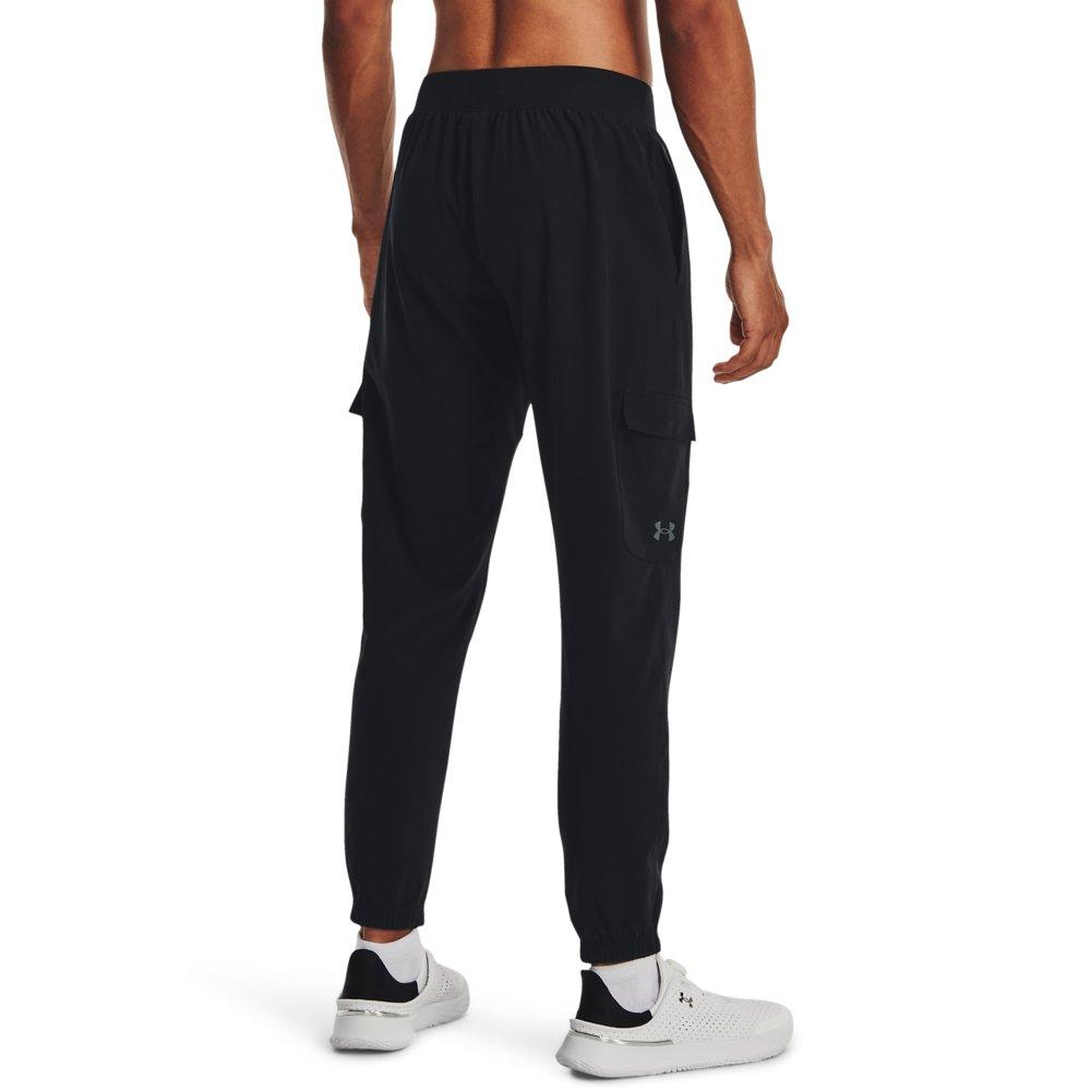 Under Armour Men's Stretch Woven Cargo Pants-Black - BLACK Thumbnail View 2