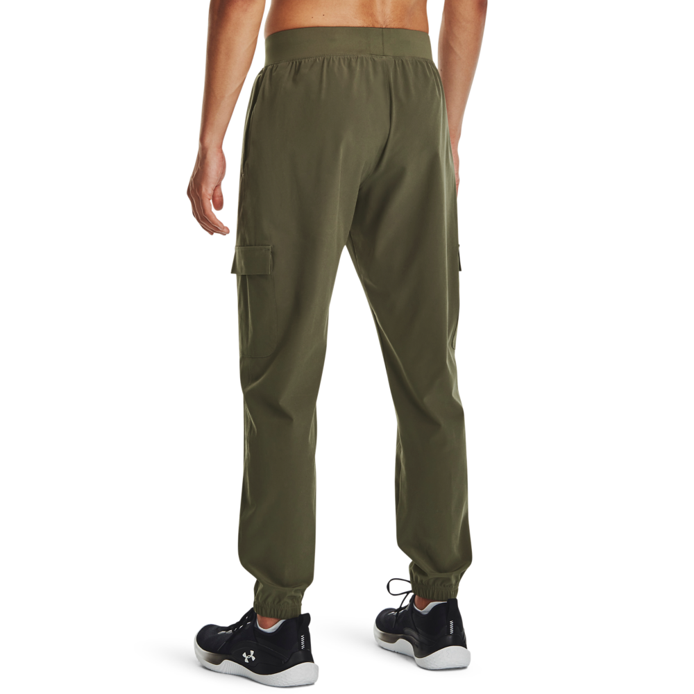 Under Armour Men's Stretch Woven Cargo Pants-Green - GREEN Thumbnail View 2