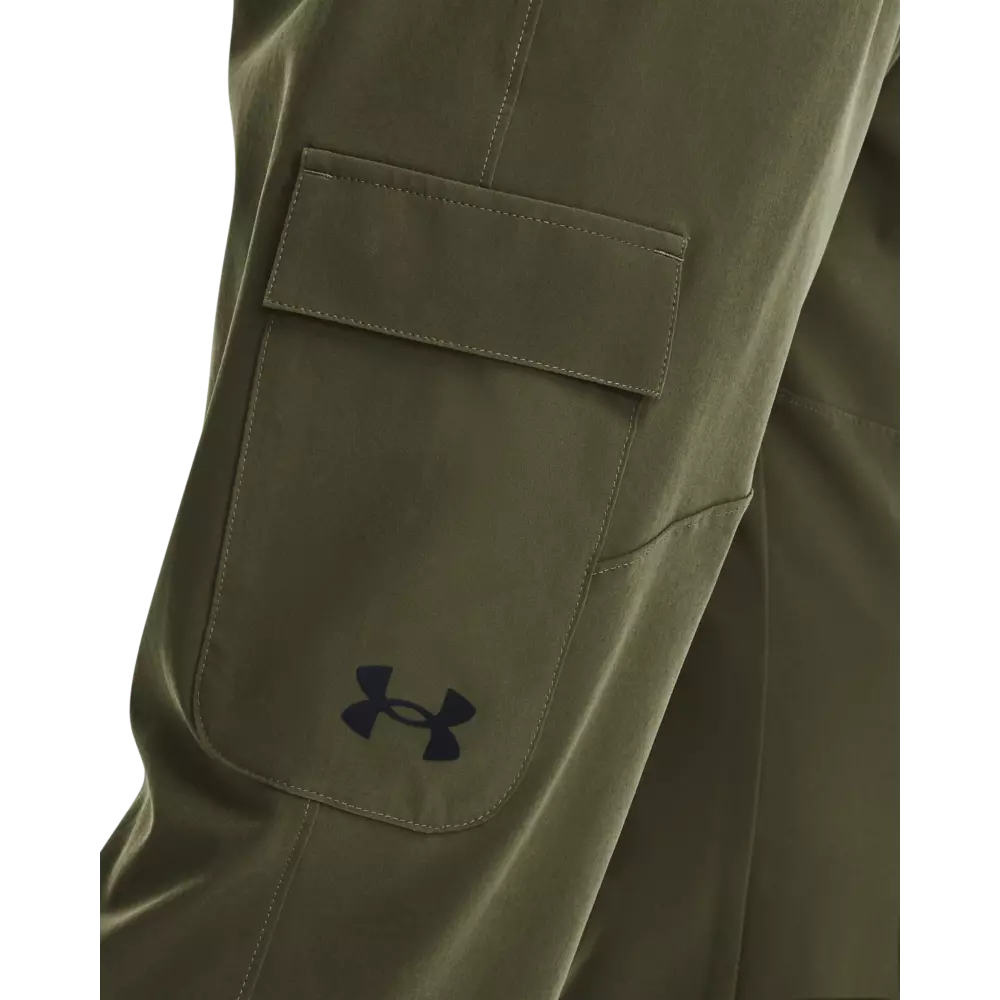 Under Armour Men's Stretch Woven Cargo Pants-Green - GREEN