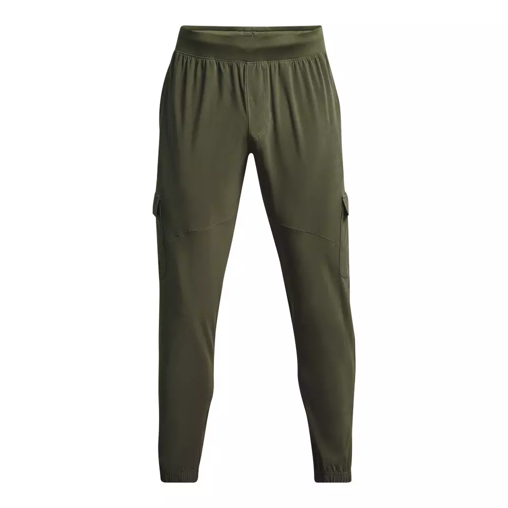 Under Armour Men's Stretch Woven Cargo Pants-Green - GREEN