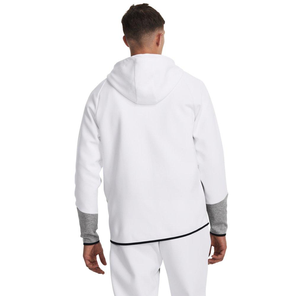 Under Armour Men's Unstoppable Fleece Full-Zip Jacket - White/Grey - WHITE/GREY Thumbnail View 2