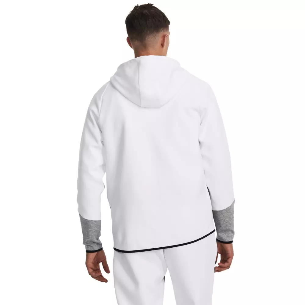 Under Armour Men's Unstoppable Fleece Full-Zip Jacket - WHITE/GREY