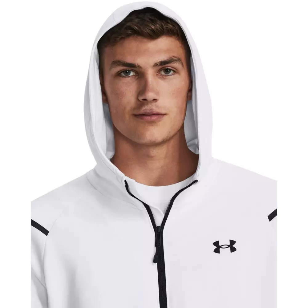 Under Armour Men's Unstoppable Fleece Full-Zip Jacket - WHITE/GREY