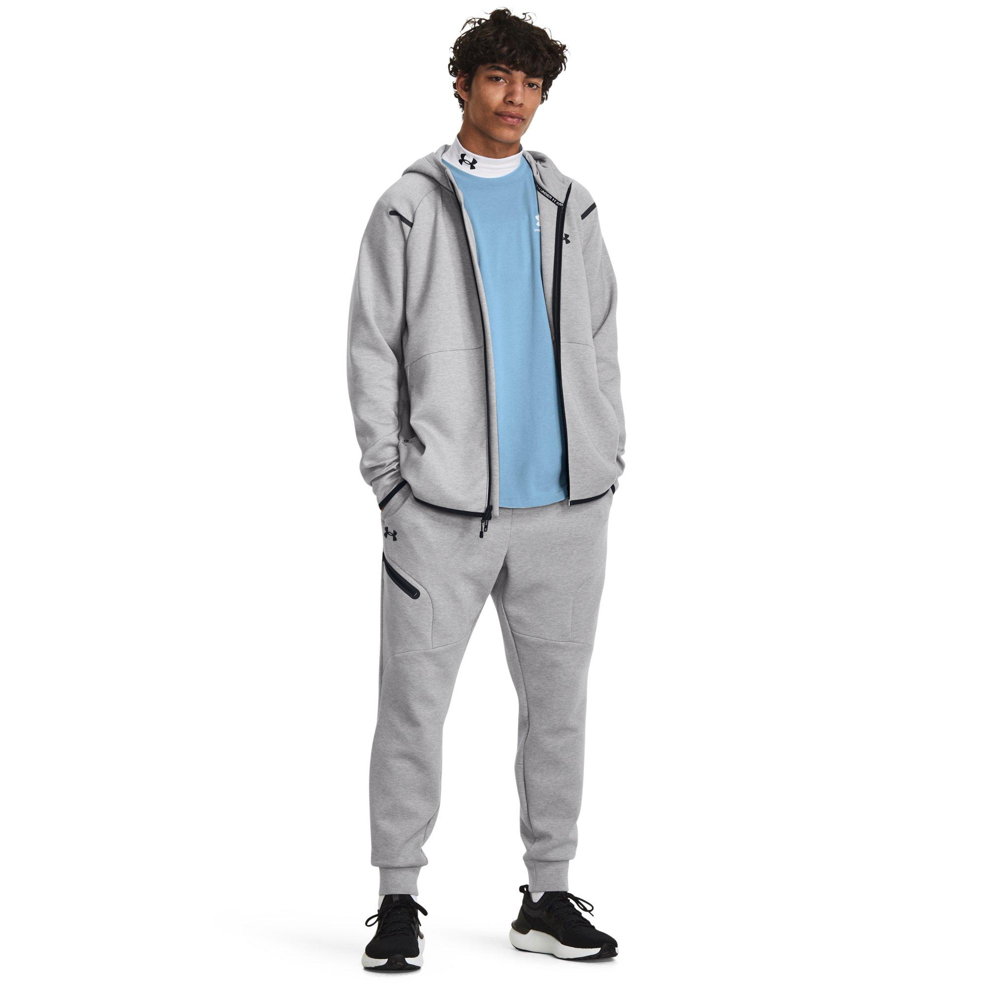 Under Armour Men's Unstoppable Fleece Joggers-Grey - GREY Thumbnail View 4