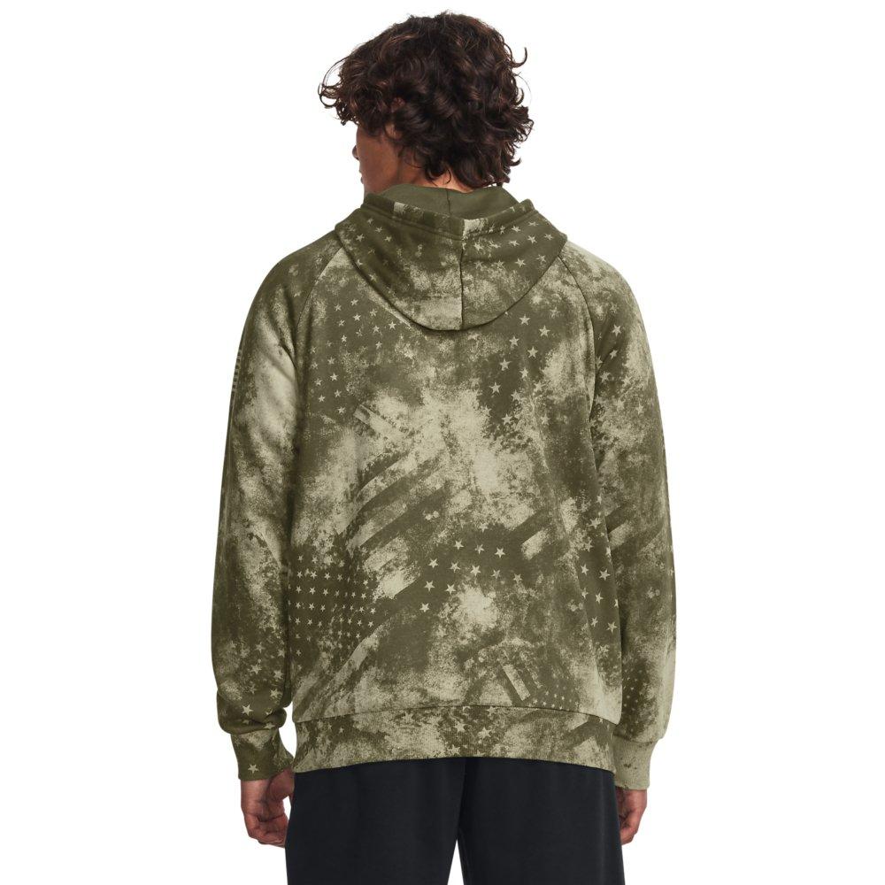 Under Armour Men's Freedom Printed Hoodie - GREEN Thumbnail View 2