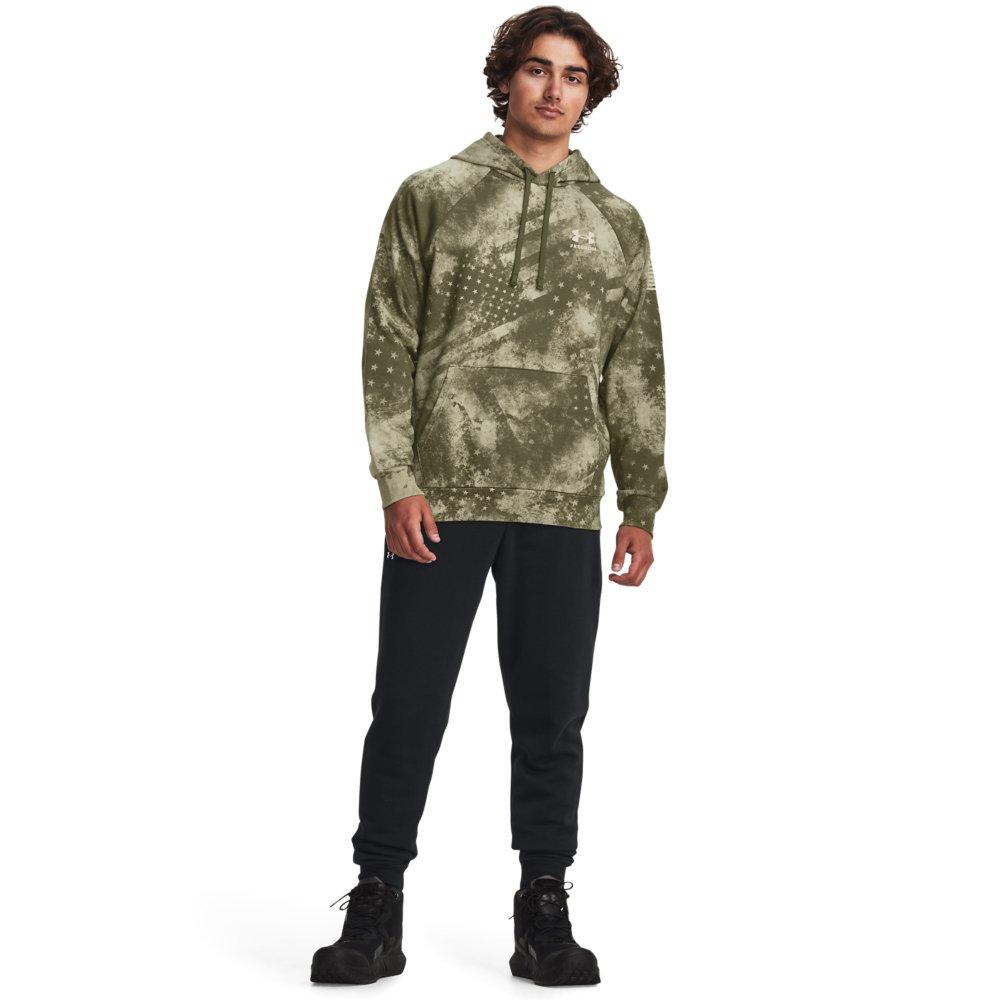 Under Armour Men's Freedom Printed Hoodie - GREEN Thumbnail View 3