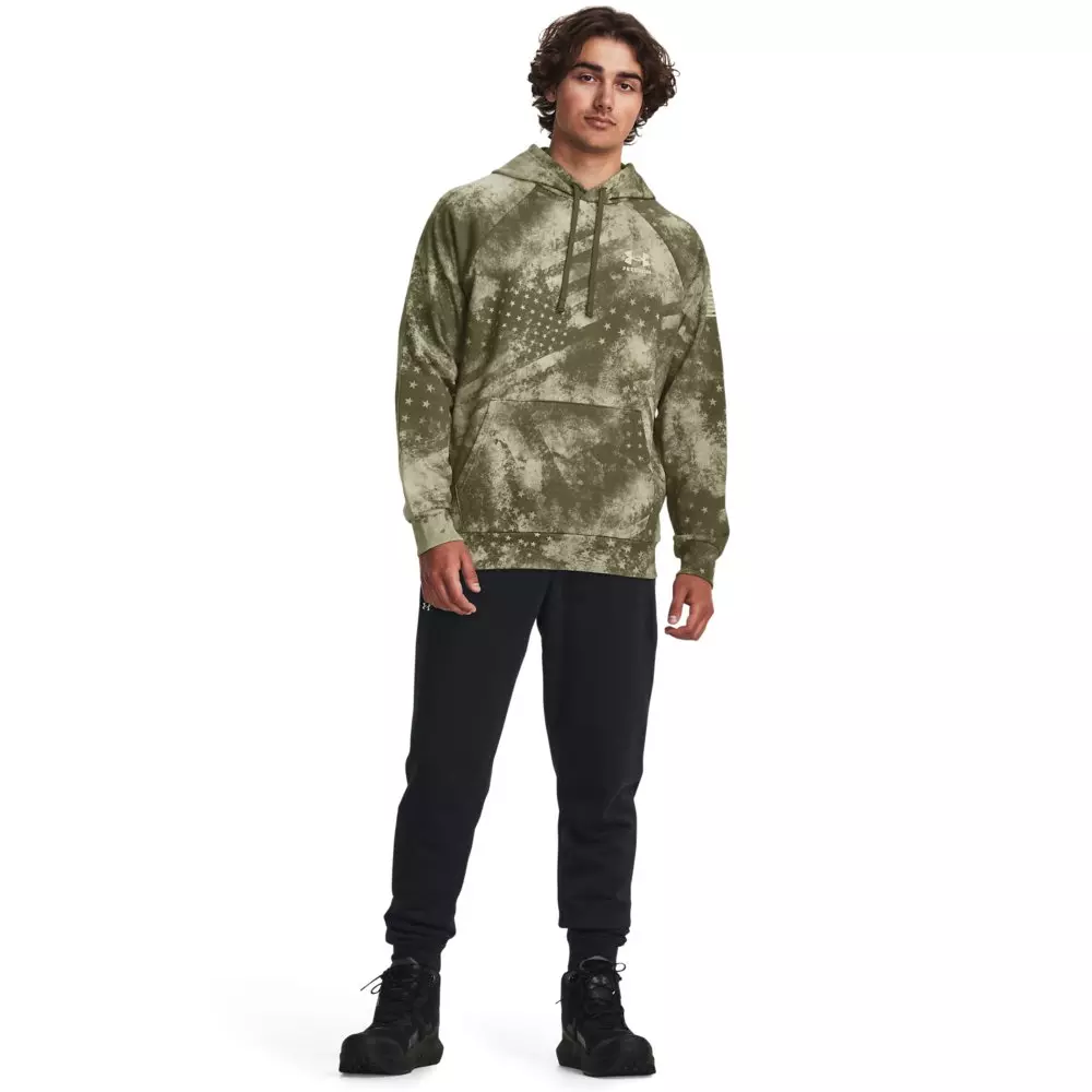 Under Armour Men's Freedom Printed Hoodie - GREEN