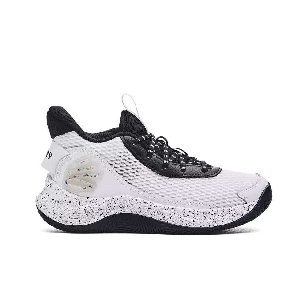 Under Armour Curry 3Z7 "White/Black" Grade School Boys' Basketball Shoe - WHITE/BLACK