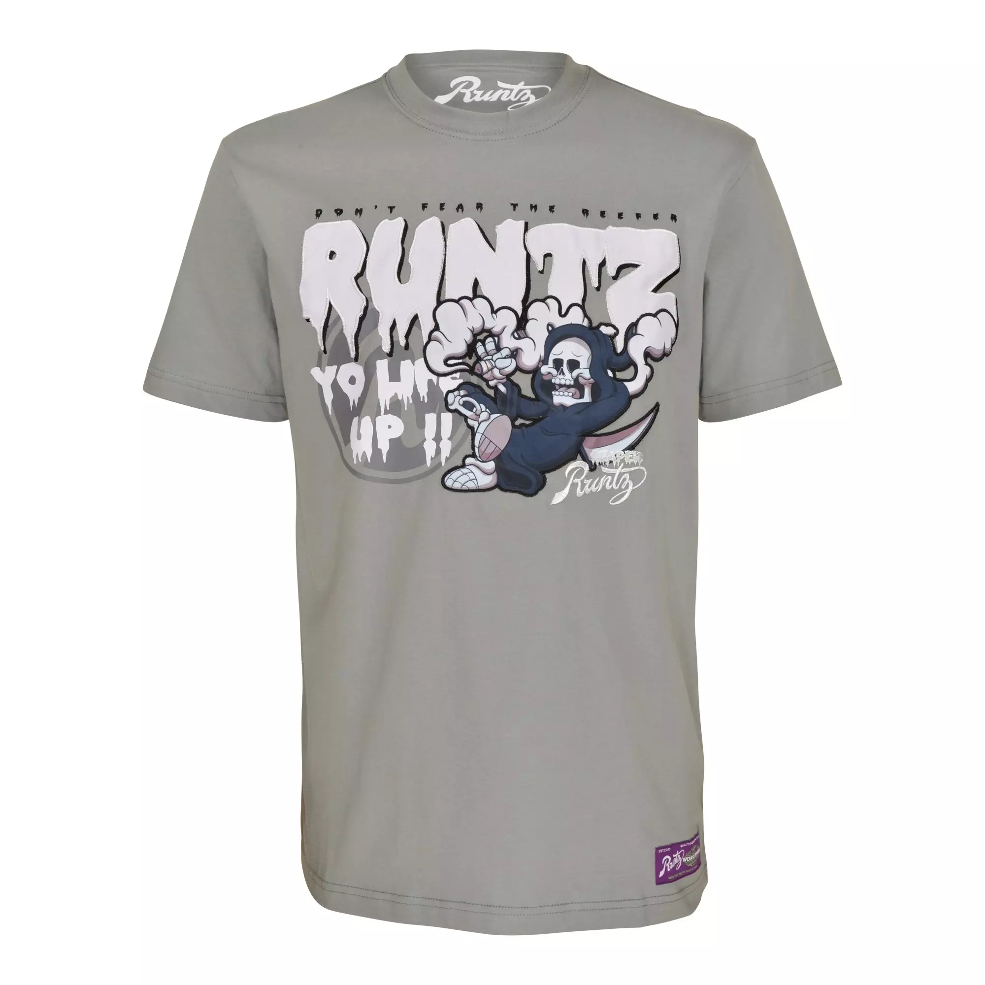 Runtz Men's Fear The Reefers AJ Tee - GREY