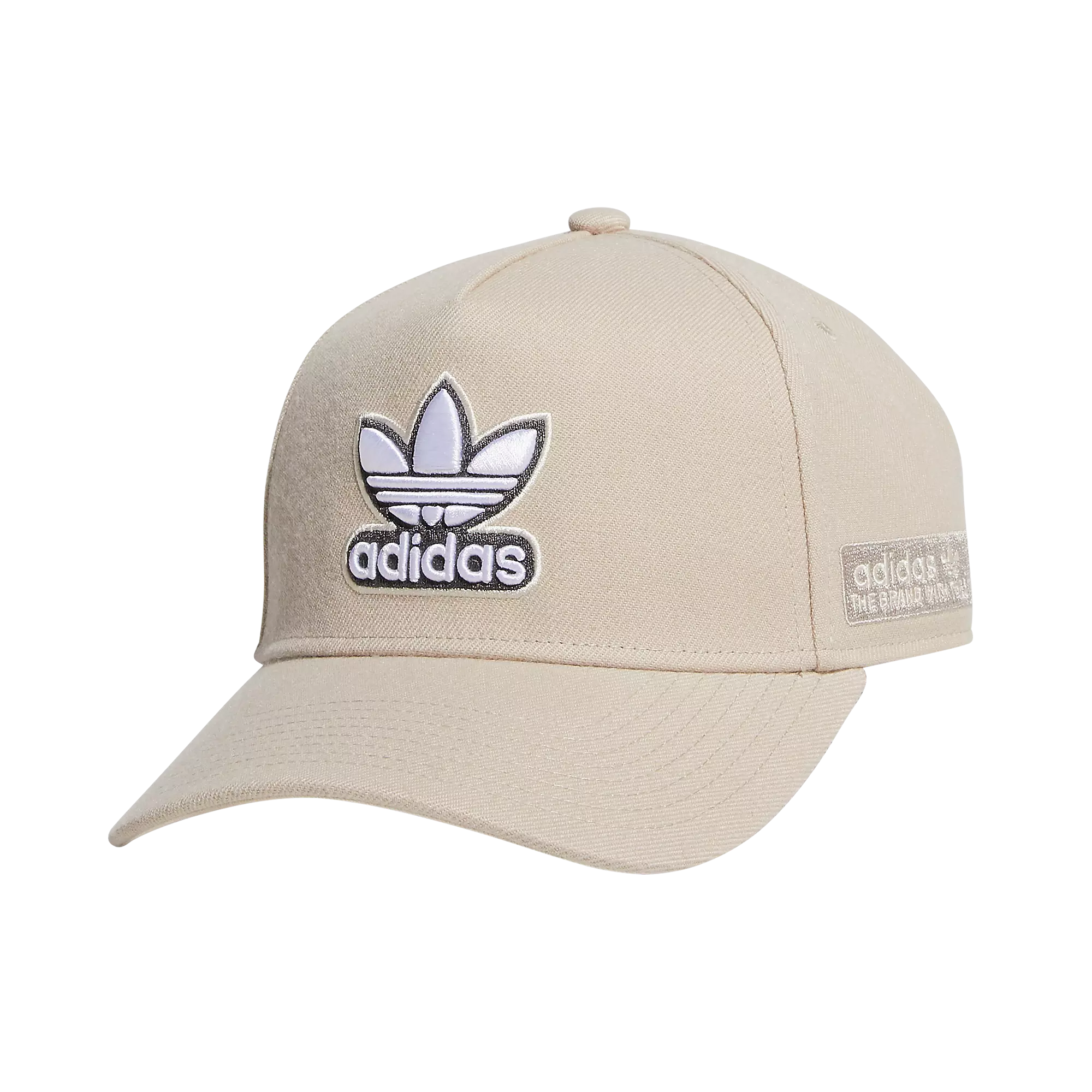 adidas A-Frame Snapback Hat - BEIGE