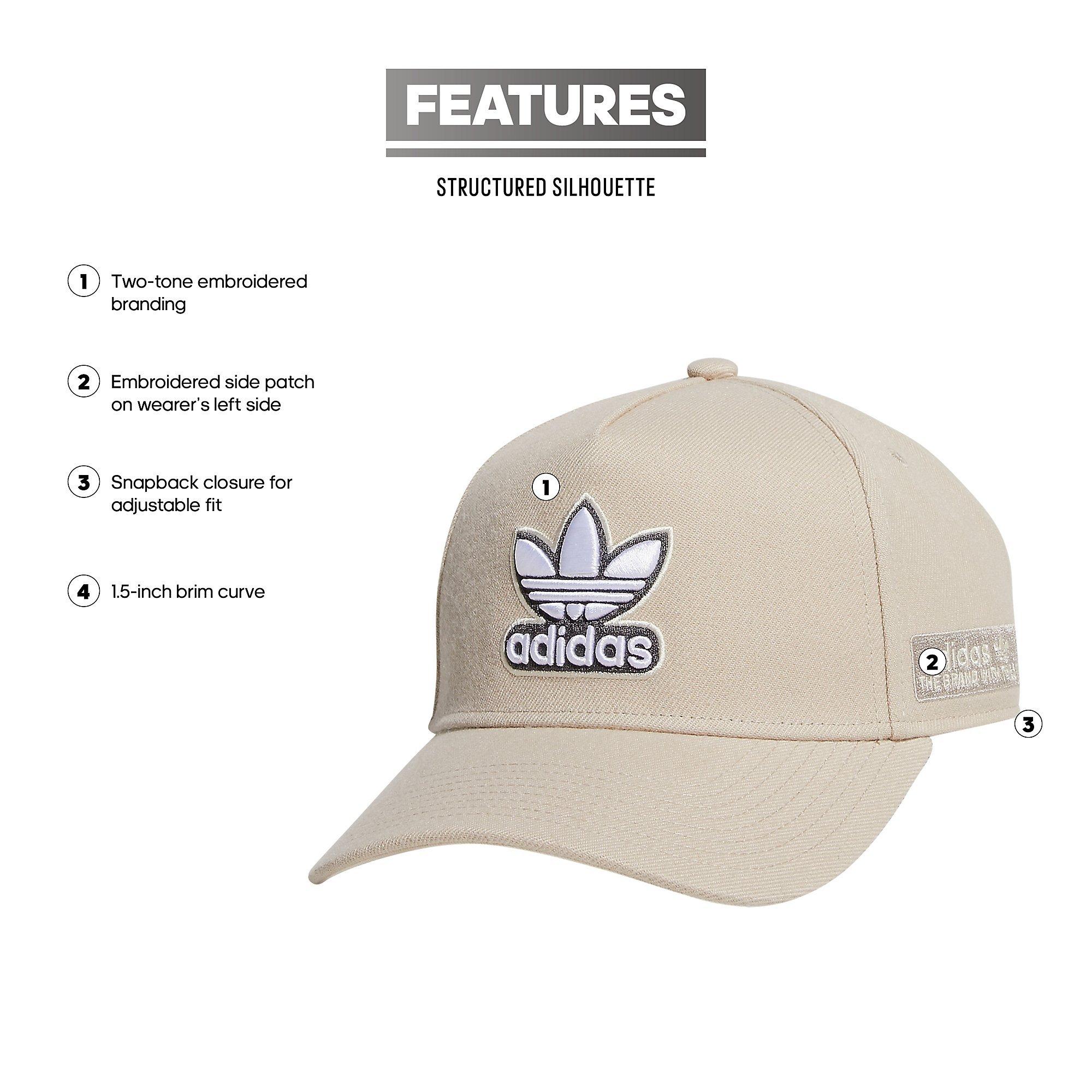 adidas A-Frame Snapback Hat - BEIGE Thumbnail View 6