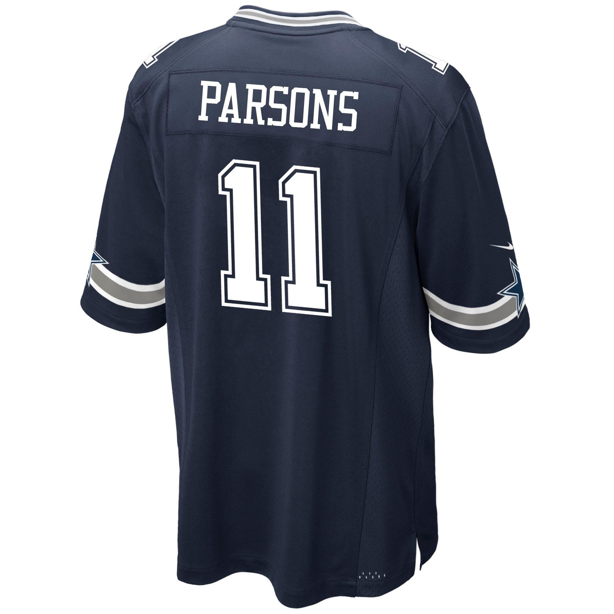 Nike Men's Dallas Cowboys Micah Parsons '22 Game Jersey - NAVY Thumbnail View 1