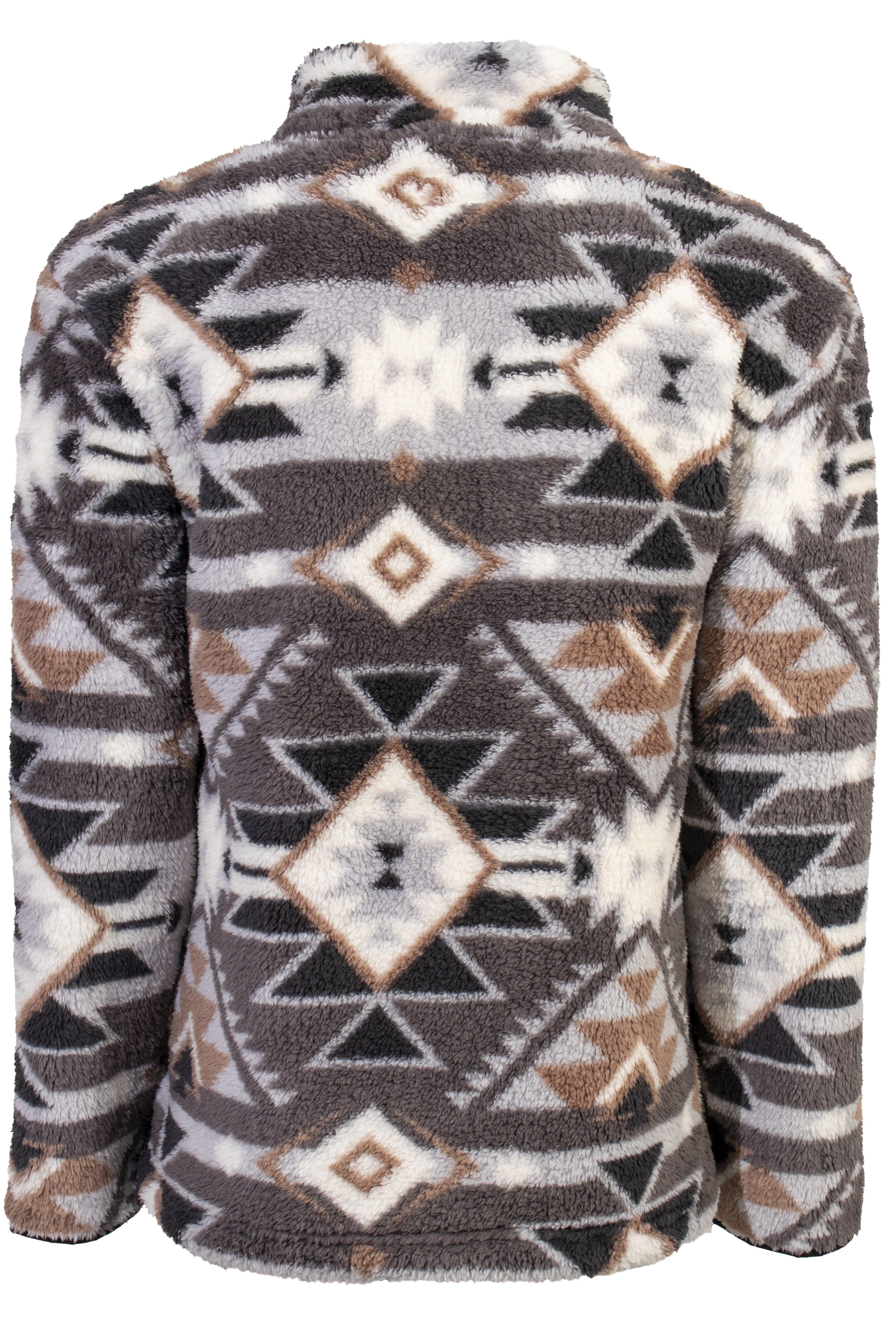 Hooey Men's Aztec Fleece 1/4-Zip Pullover - MULTI-COLOR Thumbnail View 2