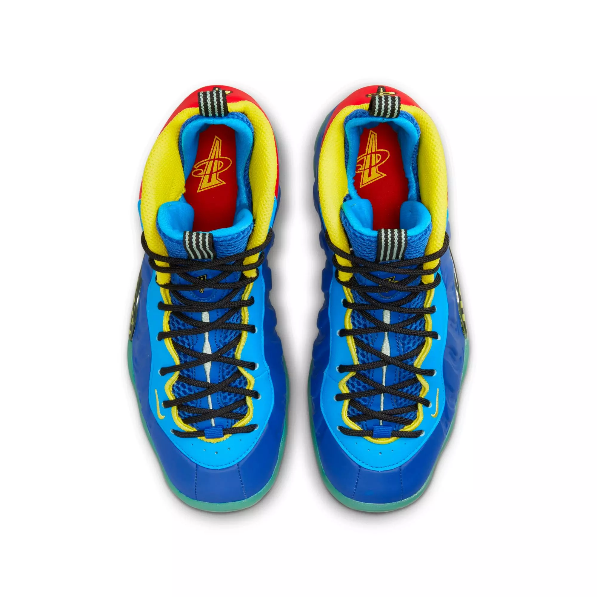 Nike Little Posite One "Game Royal/Yellow Strike/Laser Blue" Grade School Boys' Shoe - BLUE