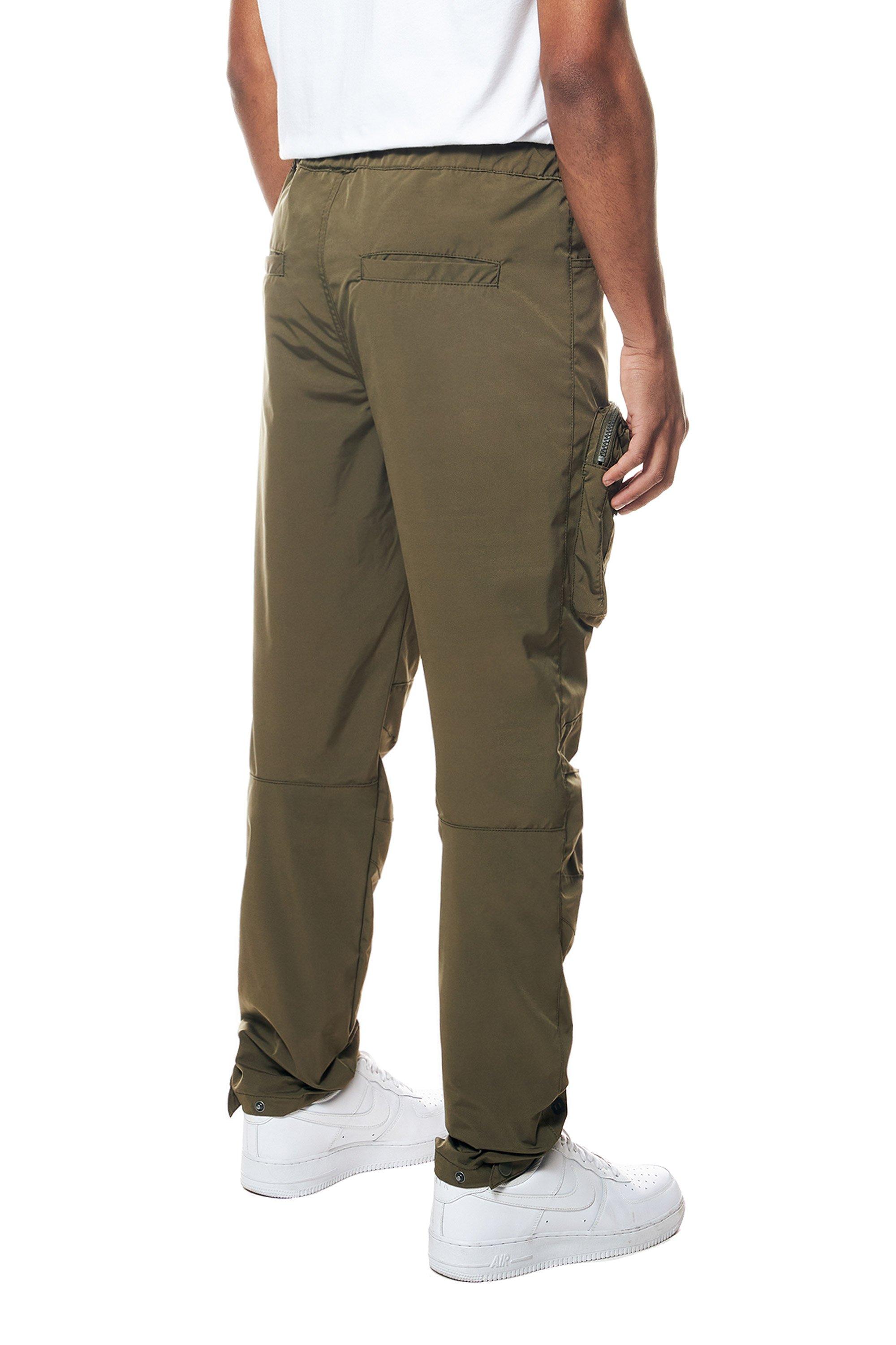 Smoke Rise Men's Nylon Pants - Olive - OLIVE Thumbnail View 2